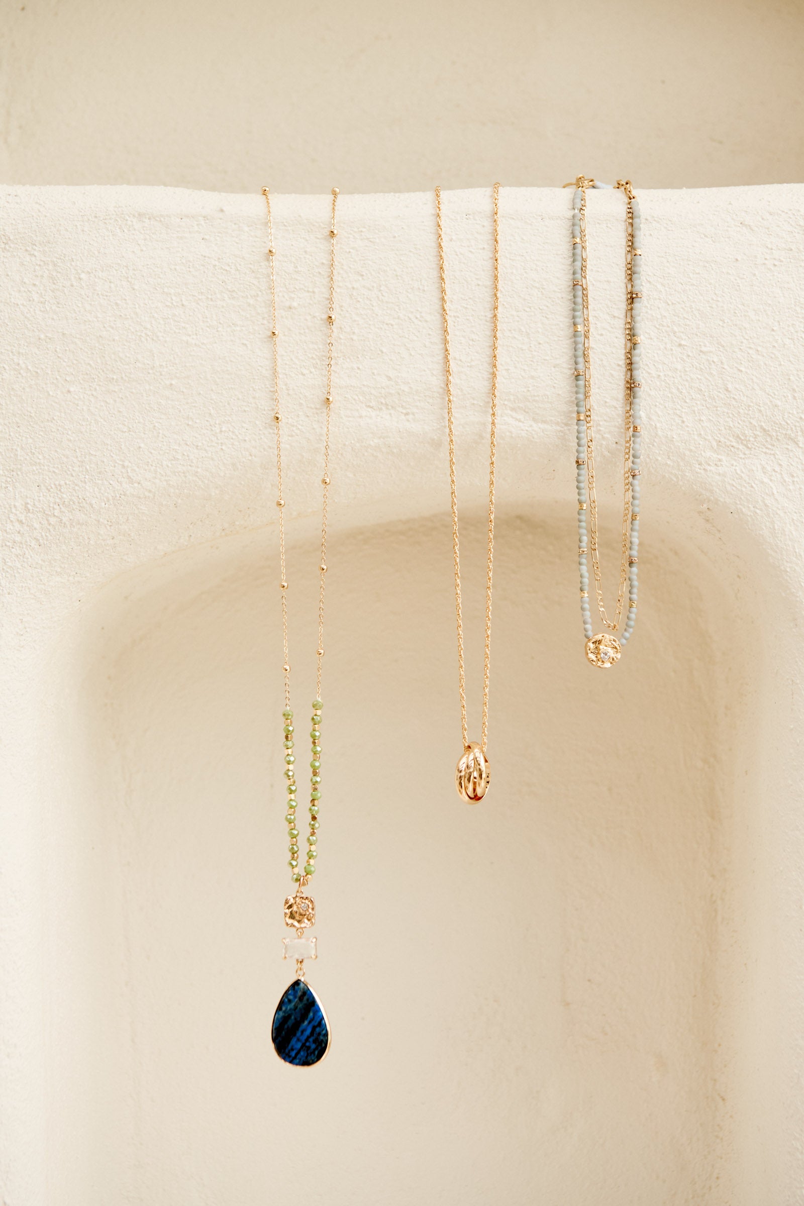 Solace Necklace - Gold Ring - eb&ive Necklace