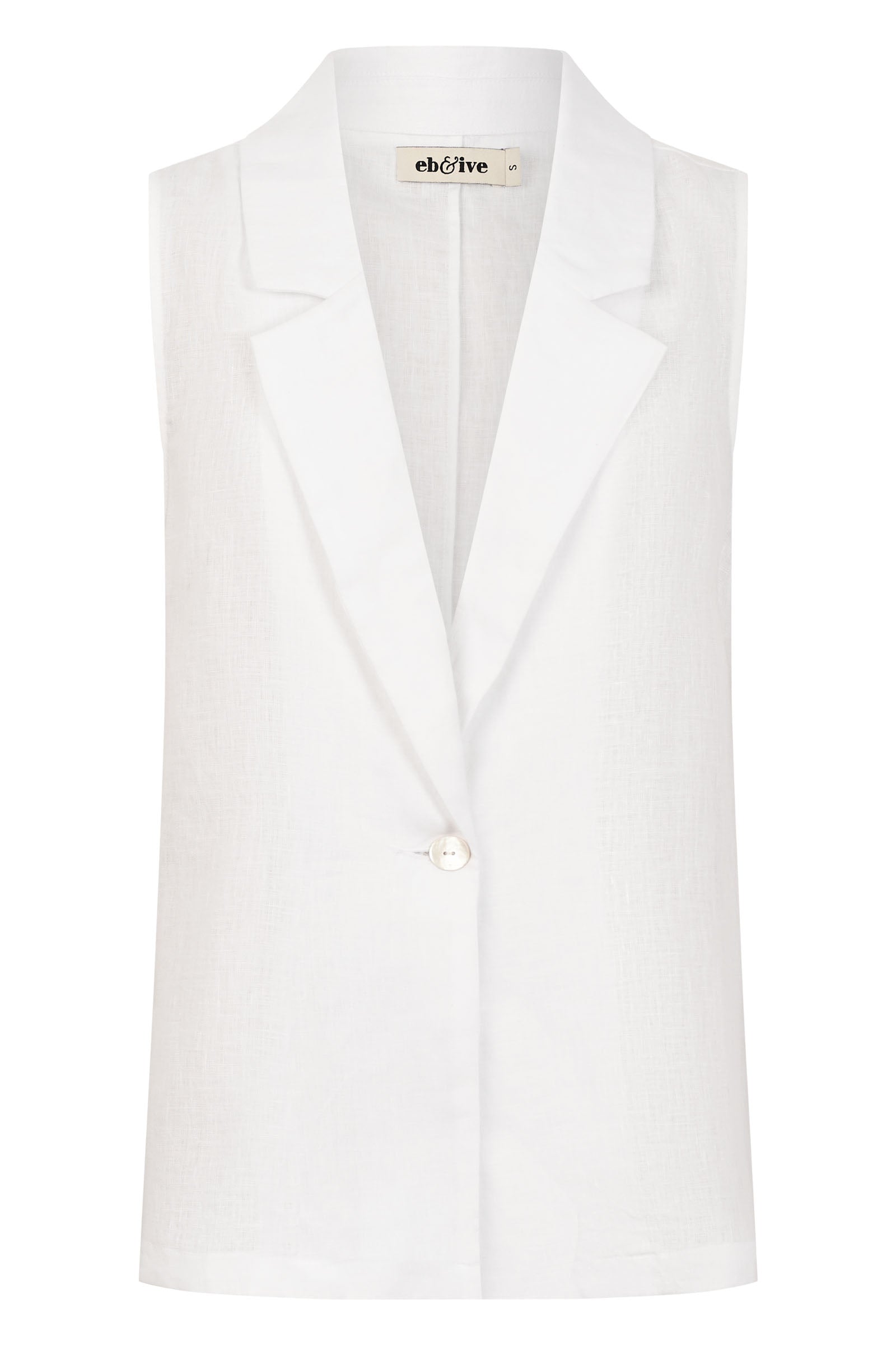 Halcyon Vest - Opal - eb&ive Clothing - Vest Linen