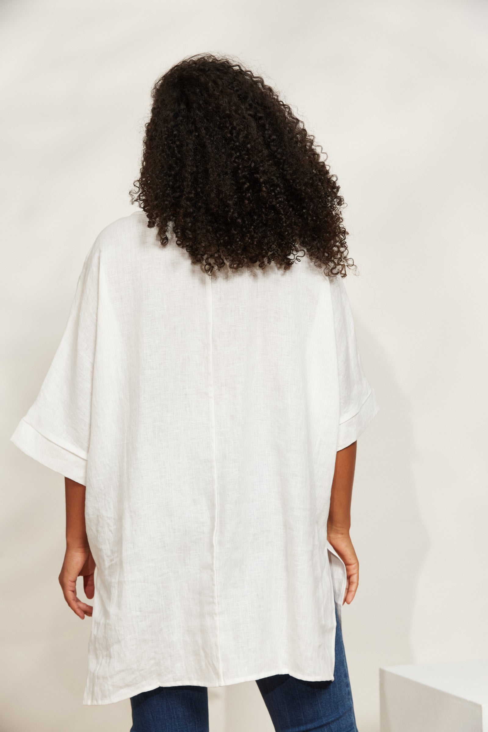 Halcyon Relaxed Top - Opal - eb&ive Clothing - Top S/S Linen One Size