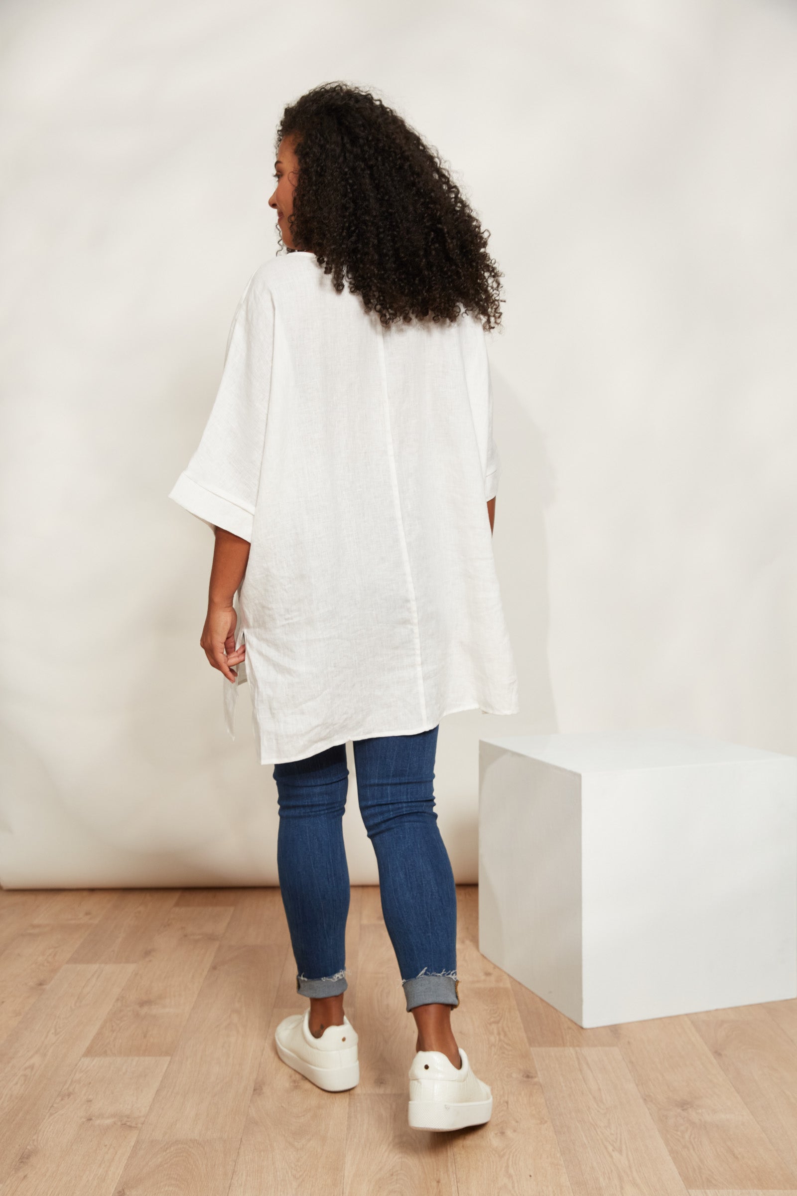 Halcyon Relaxed Top - Opal - eb&ive Clothing - Top S/S Linen One Size