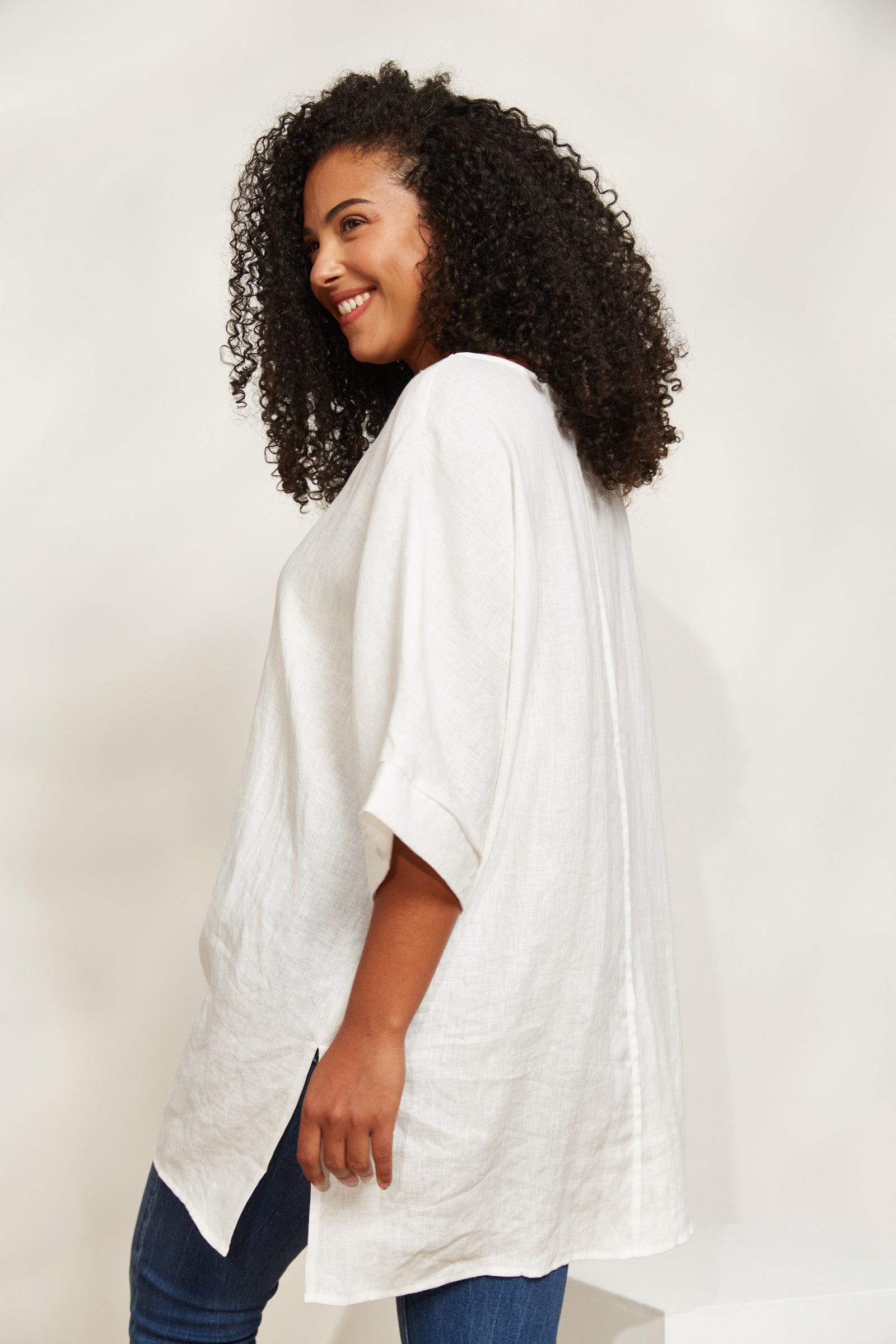Halcyon Relaxed Top - Opal - eb&ive Clothing - Top S/S Linen One Size