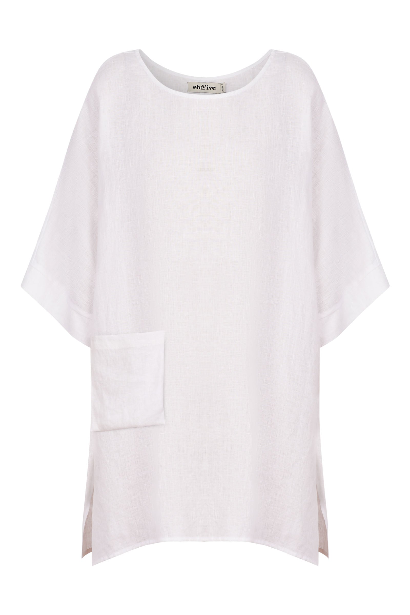 Halcyon Relaxed Top - Opal - eb&ive Clothing - Top S/S Linen One Size