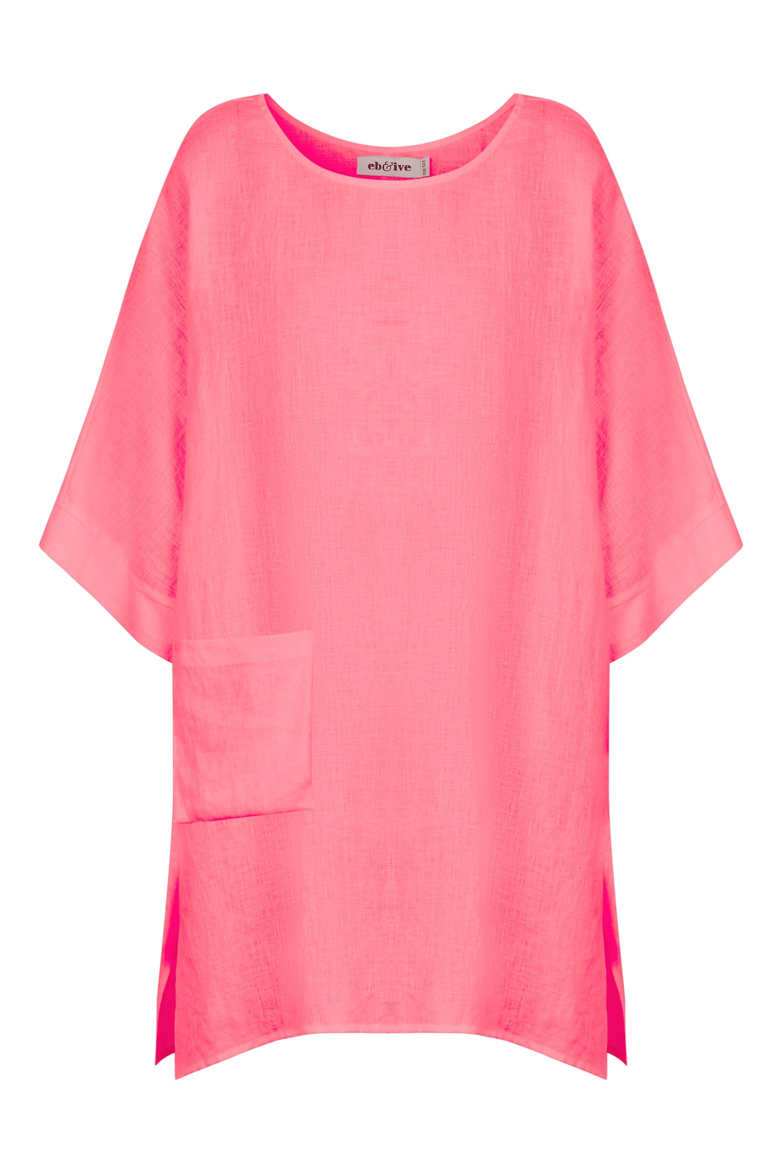 Halcyon Relaxed Top - Musk - eb&ive Clothing - Top S/S Linen One Size