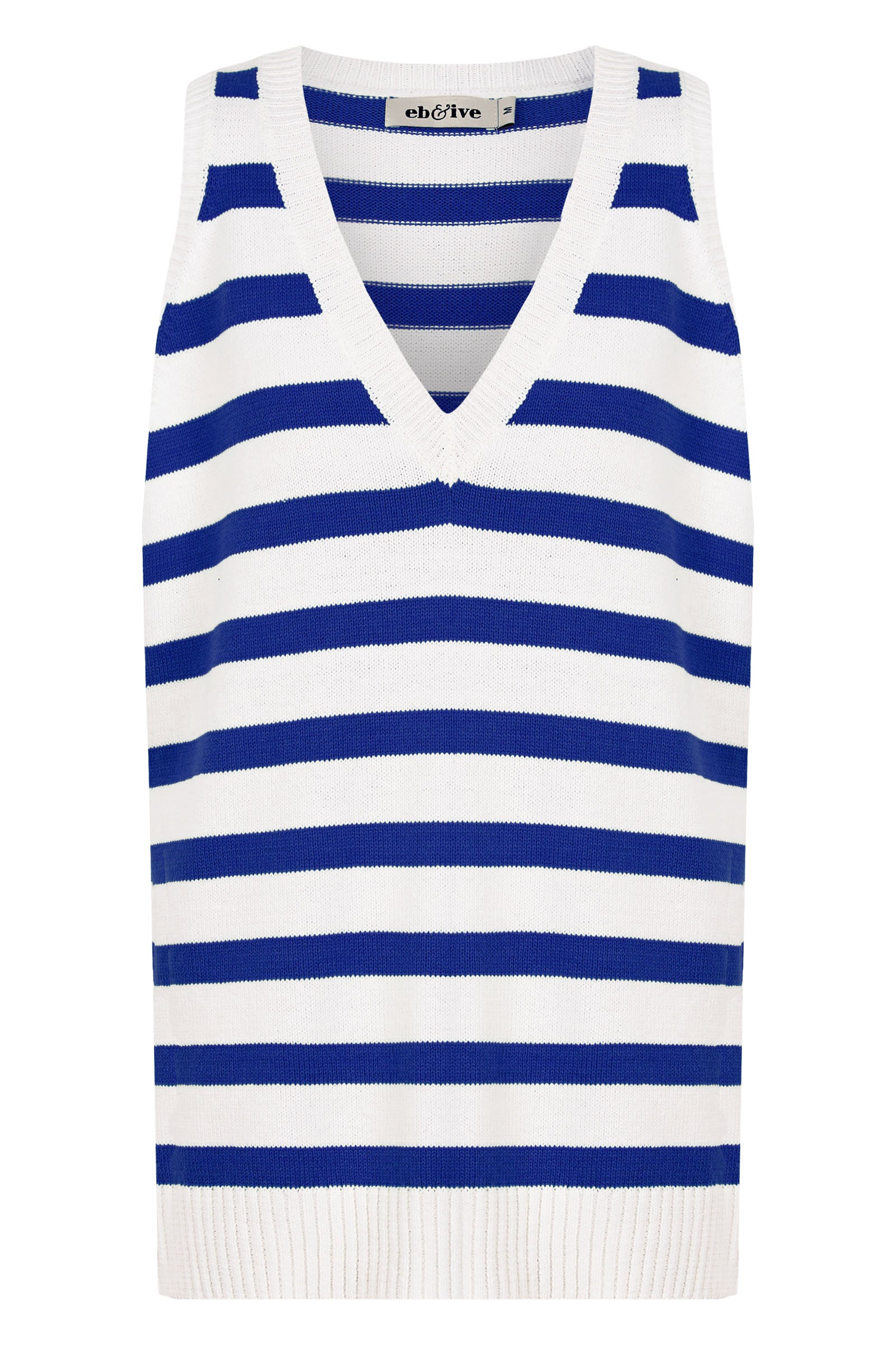 La Sable Knit Vest - Cobalt - eb&ive Clothing - Knit Top Sleeveless