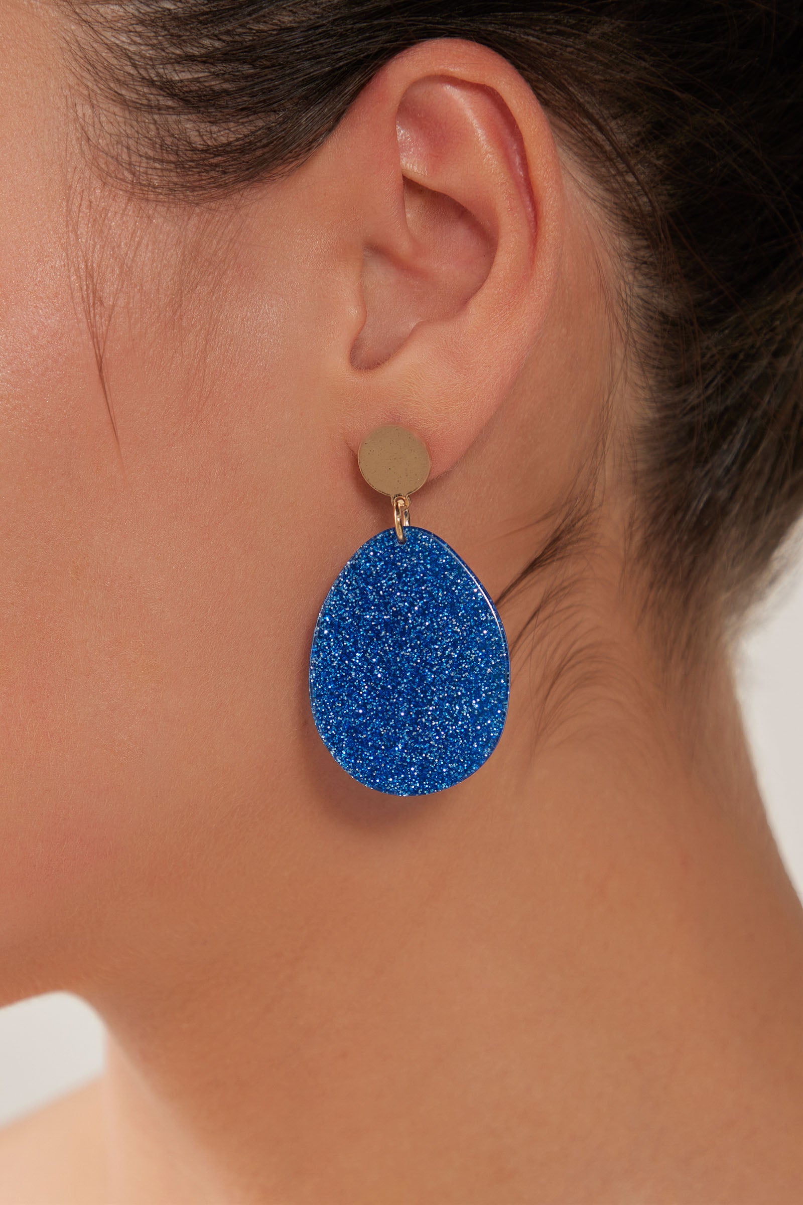 Merry Oval Earring - Cobalt - eb&ive Earring