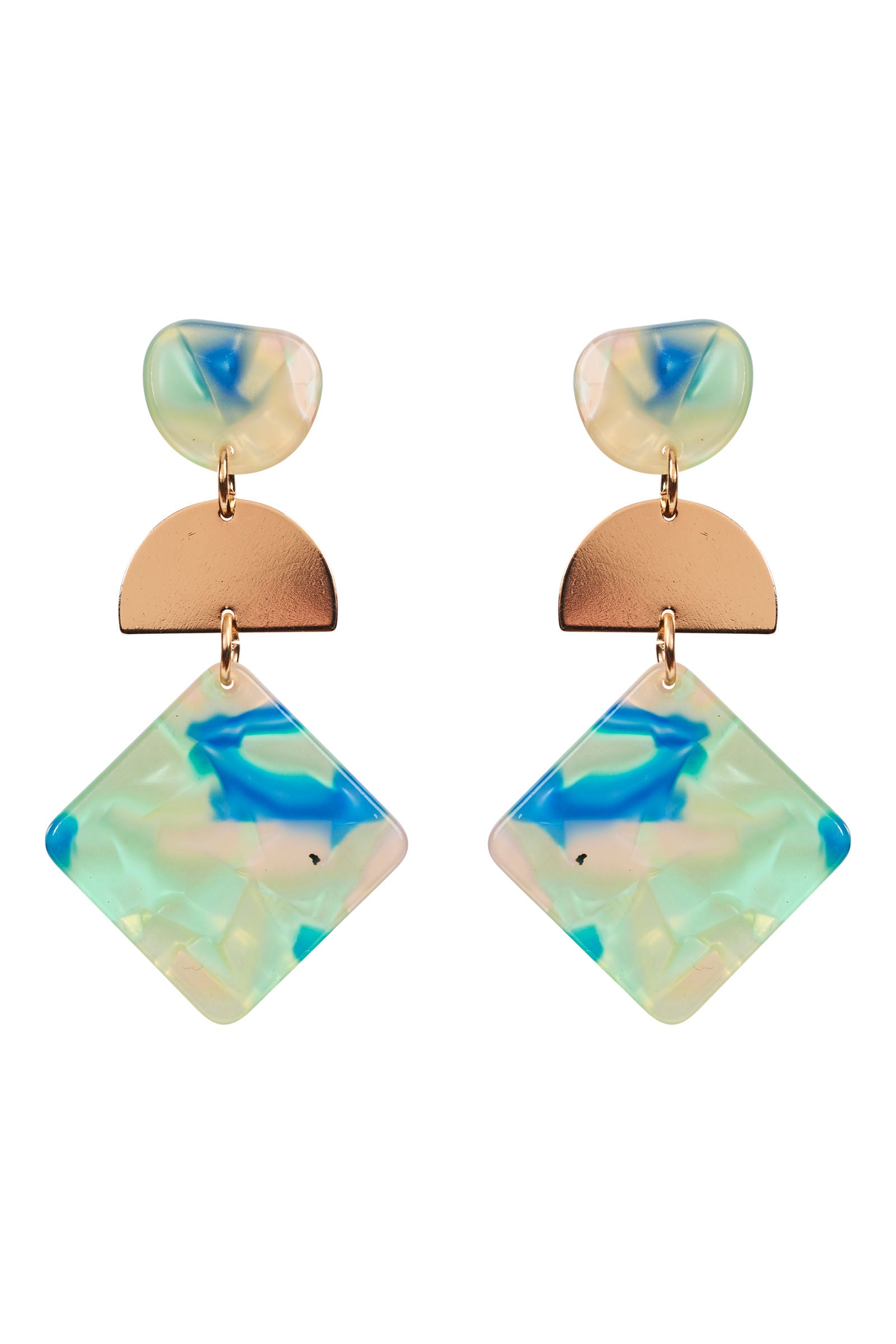 La Mer Drop Earring - Mint - eb&ive Earring