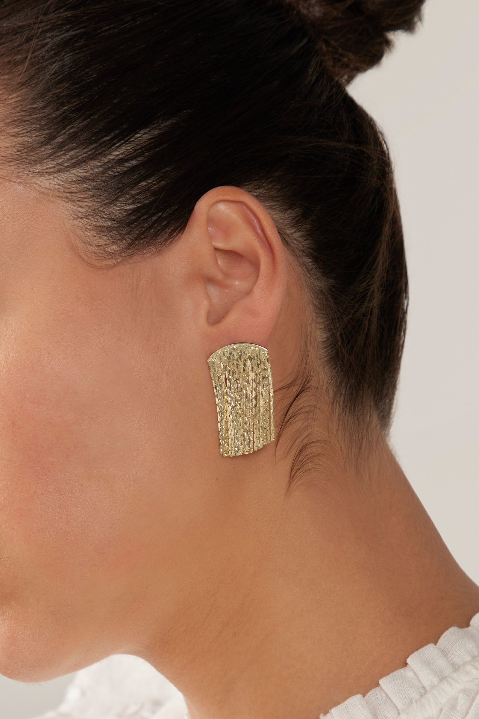 Lujo Drop Earring - Gold - eb&ive Earring