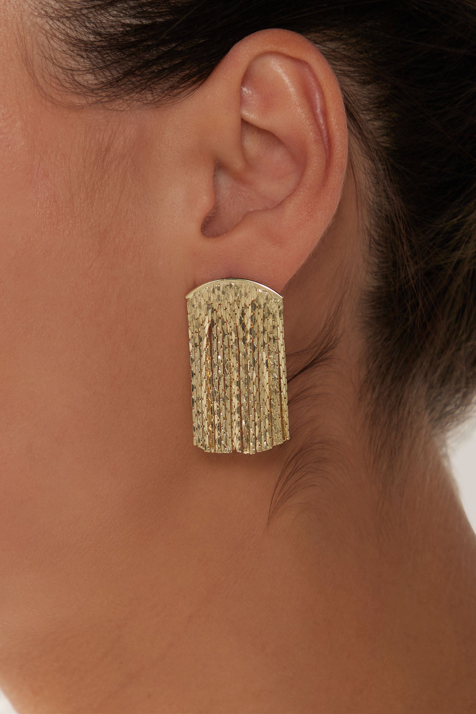 Lujo Drop Earring - Gold - eb&ive Earring