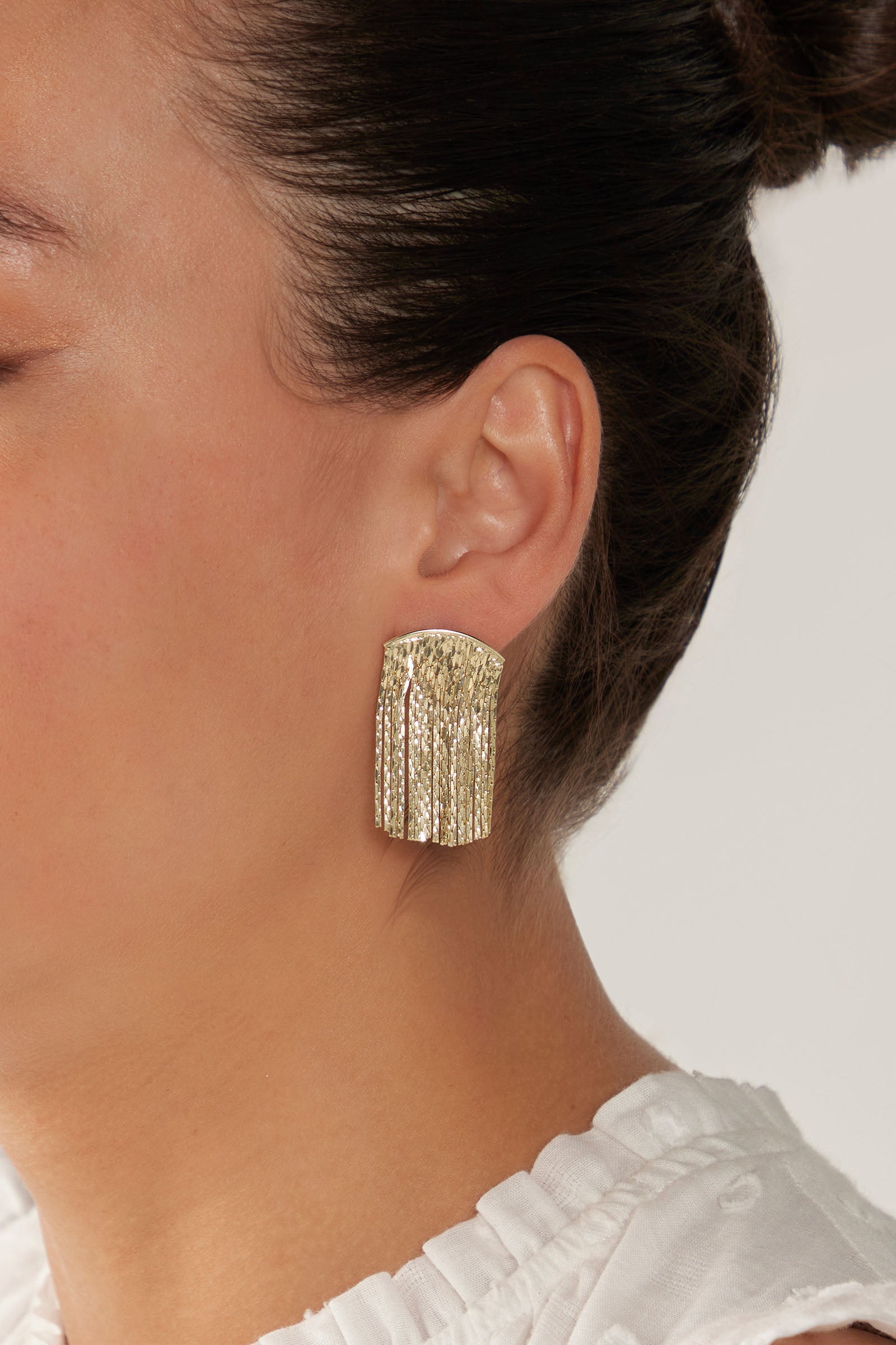 Lujo Drop Earring - Gold - eb&ive Earring