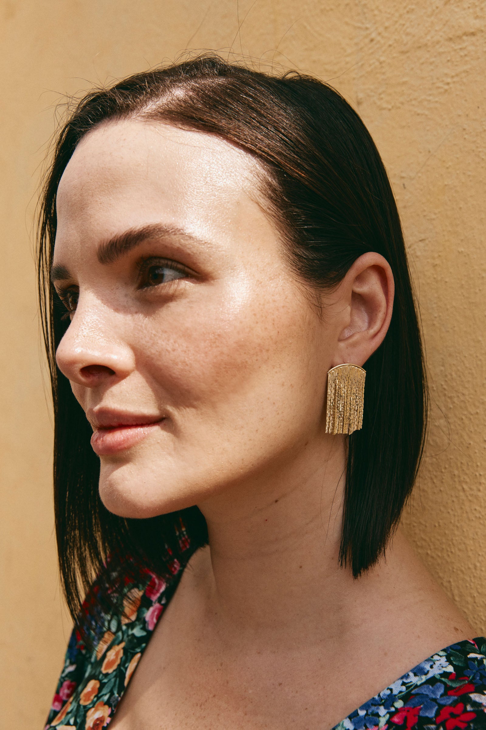 Lujo Drop Earring - Gold - eb&ive Earring