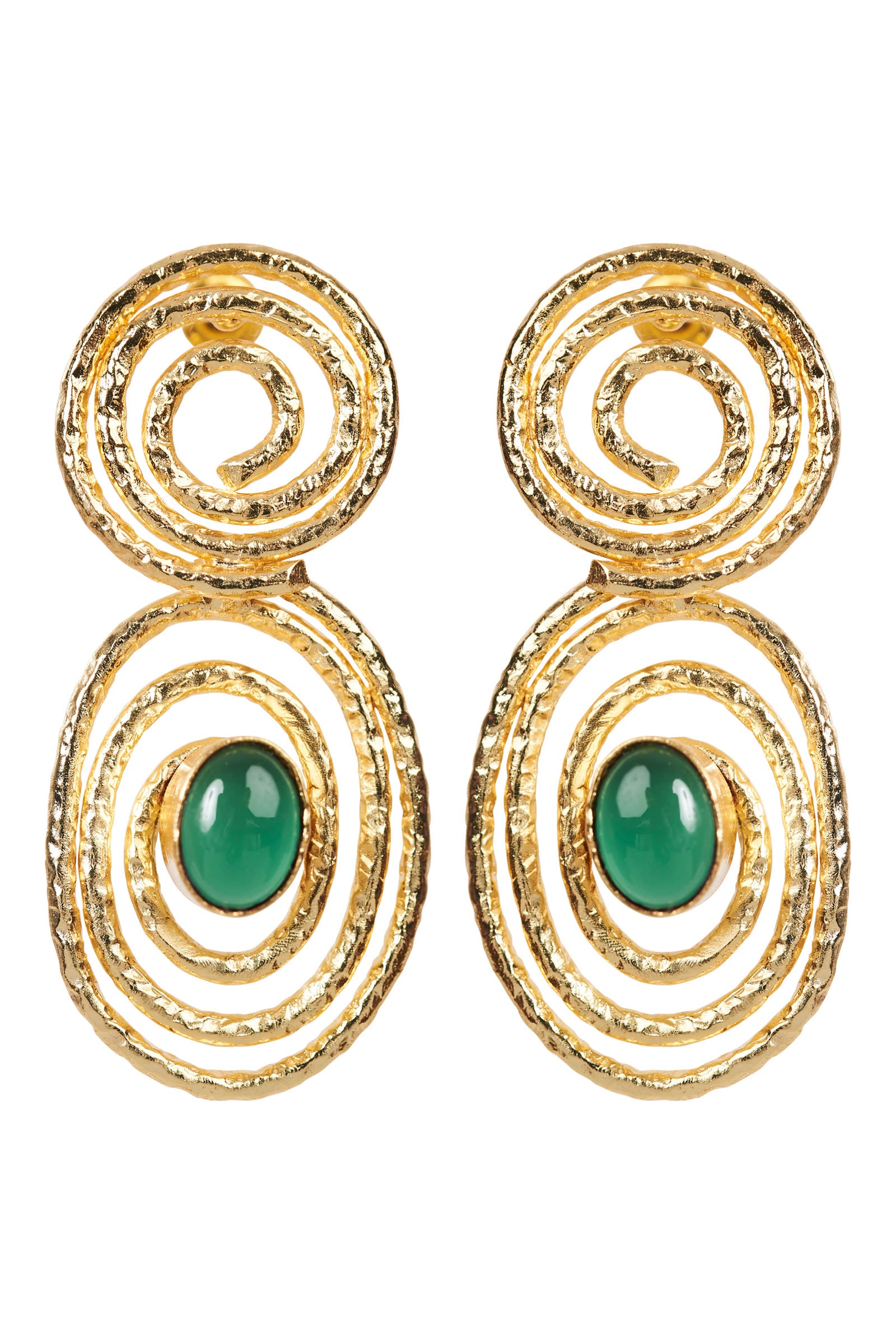 Le Soleil Earring - Emerald - eb&ive Earring