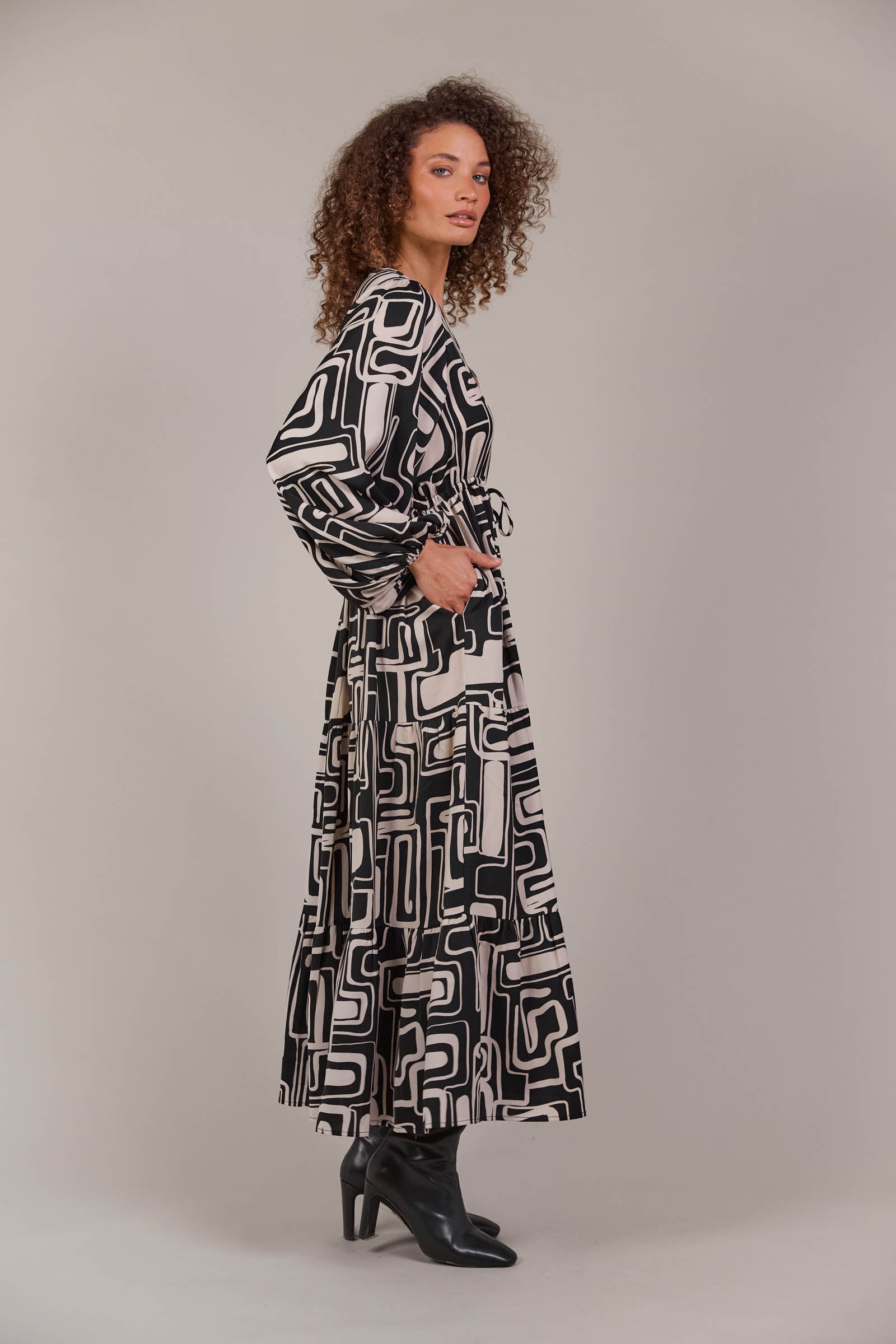 Elsie Maxi Dress - Geo