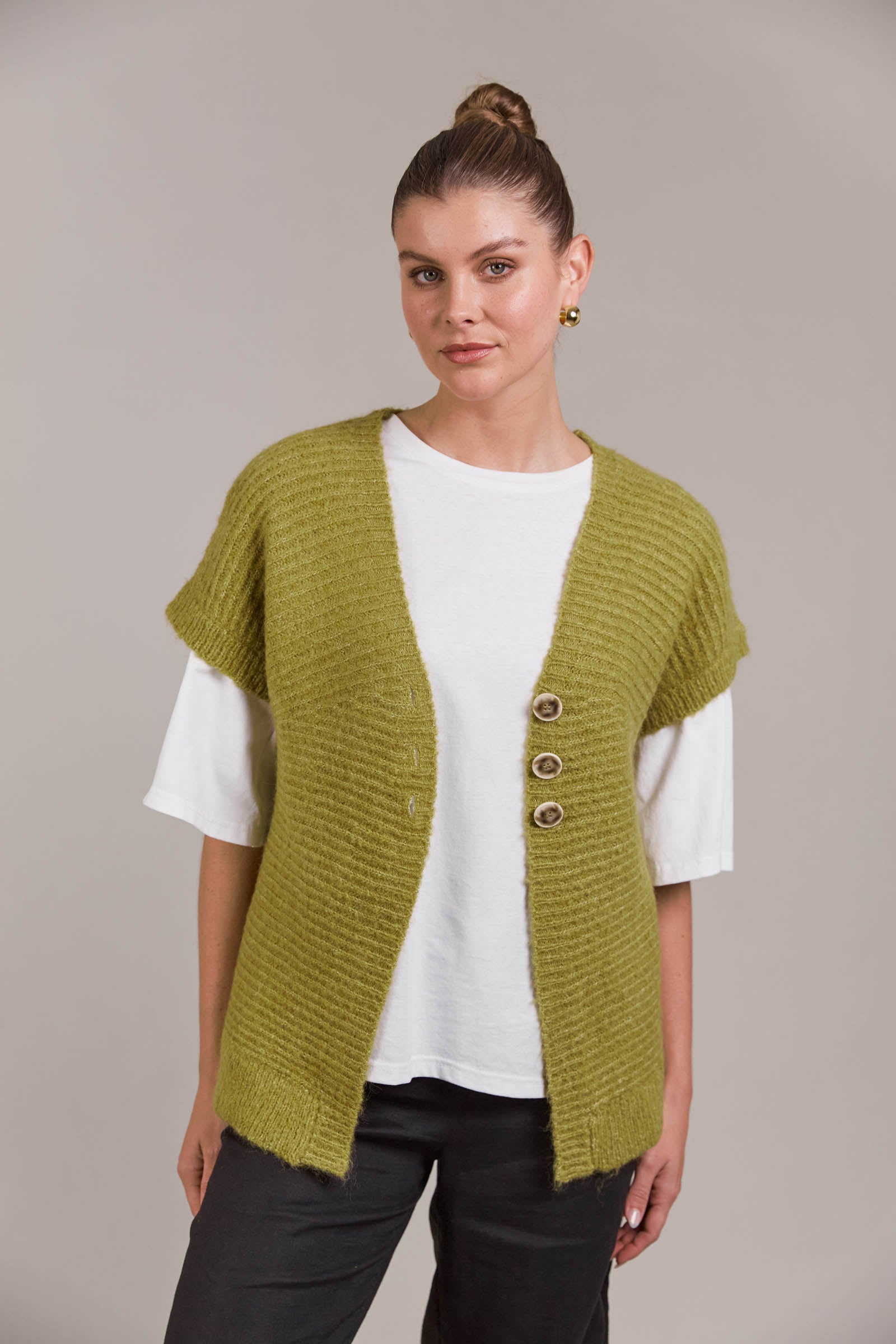 Fioresse Pocket Vest - Ecru