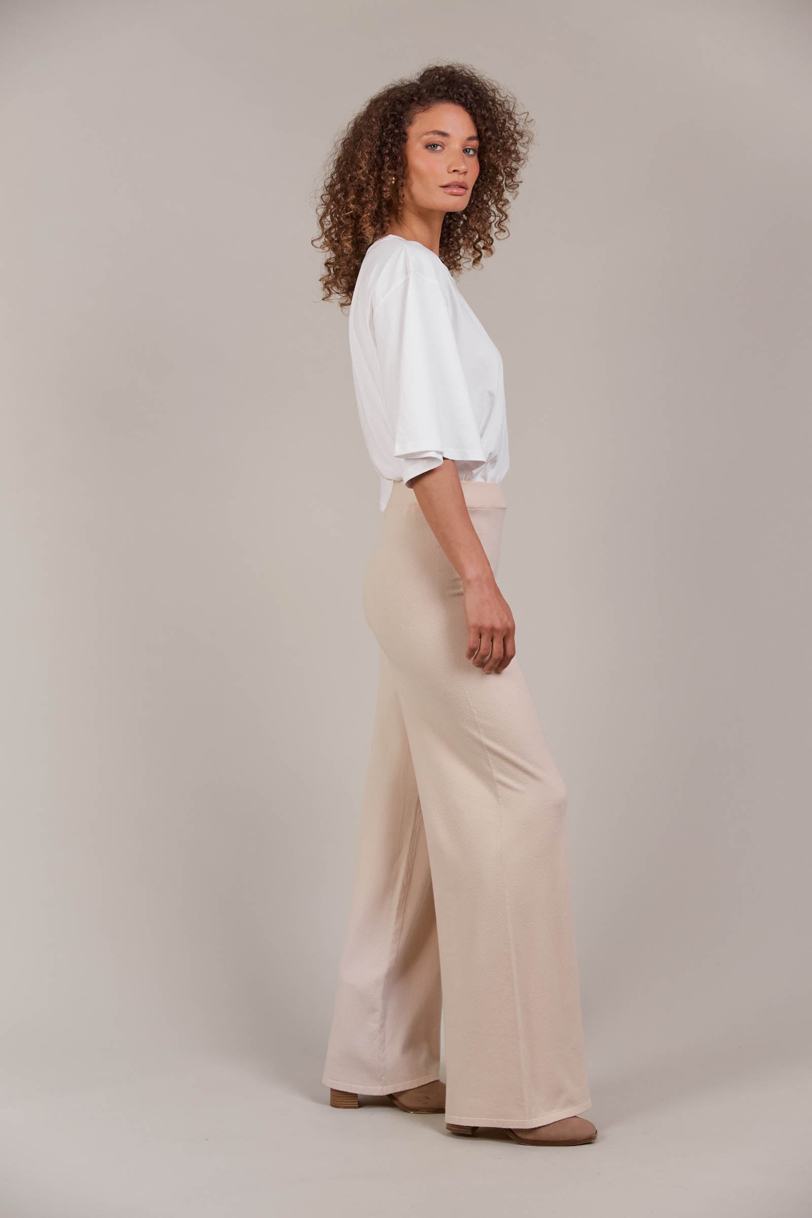 Palmer Knit Pant - Ecru