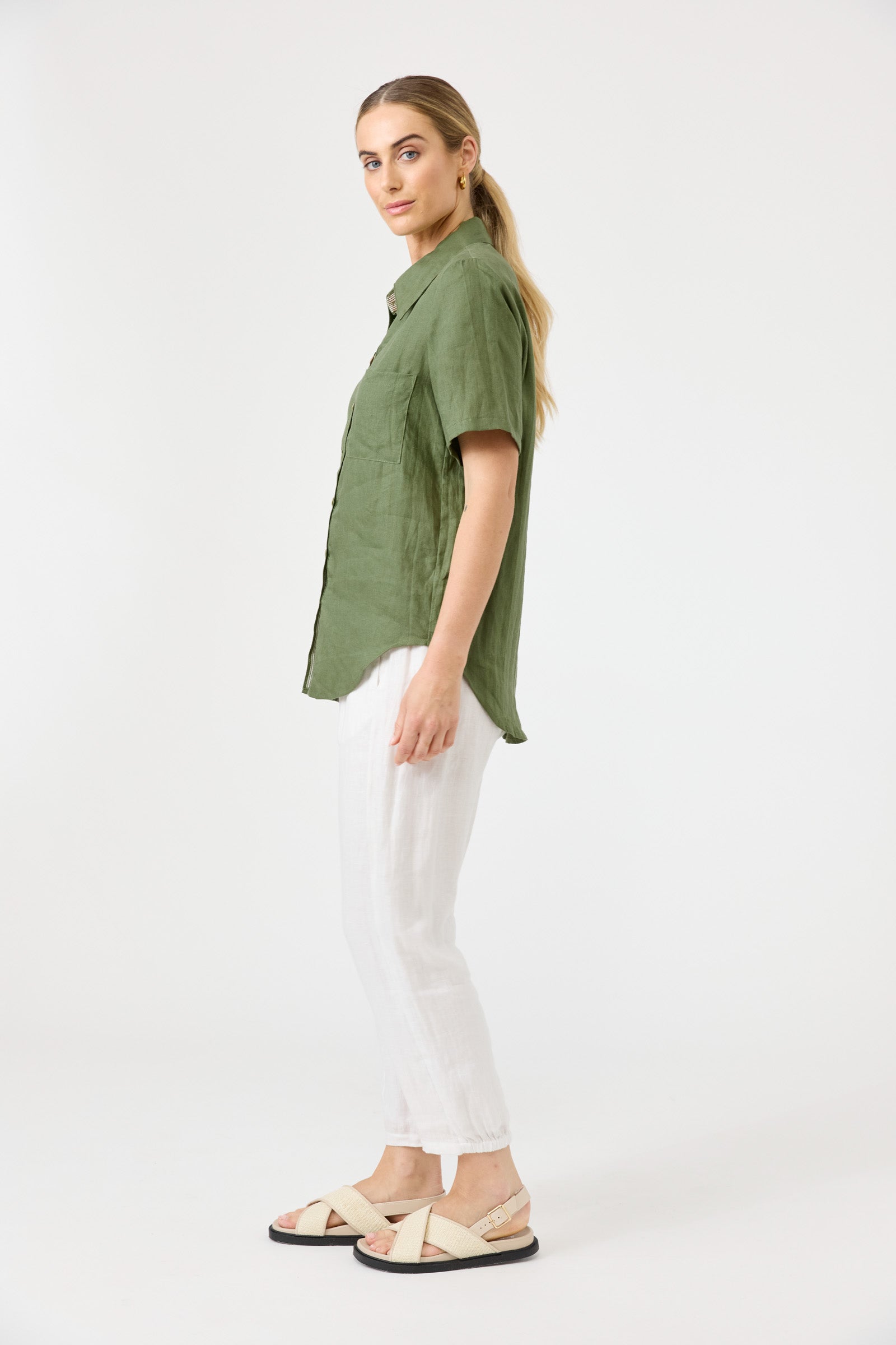 Studio Short Sleeve Shirt - Olive