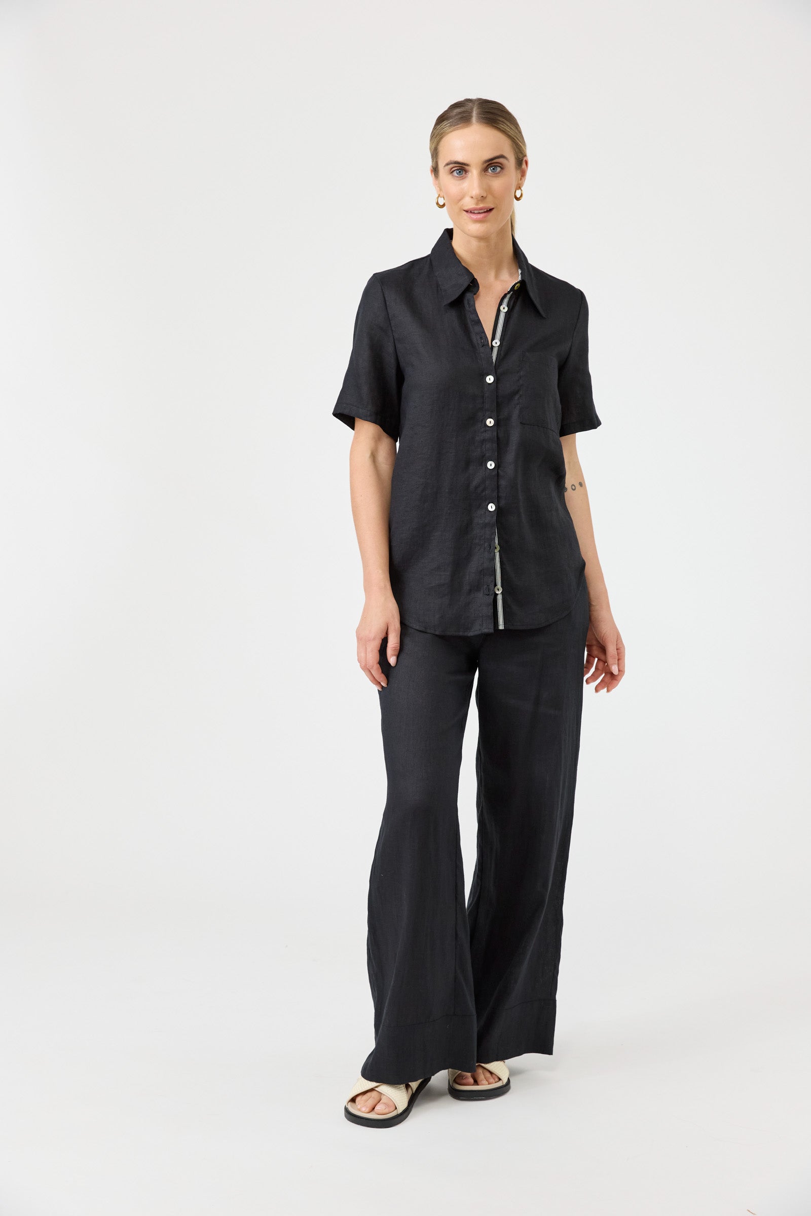 Studio Short Sleeve Shirt - Black