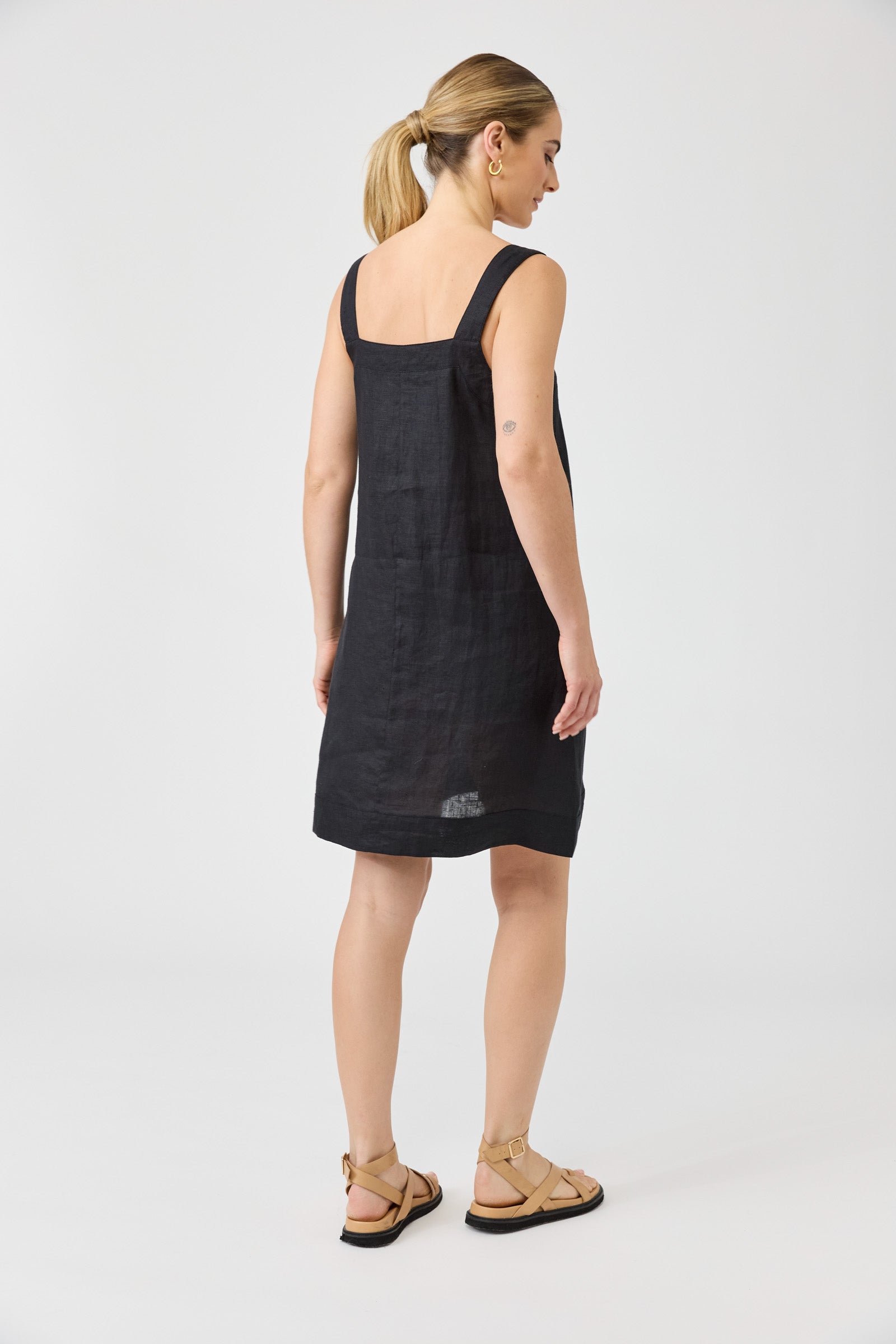 Studio Short Tank Dress - Black