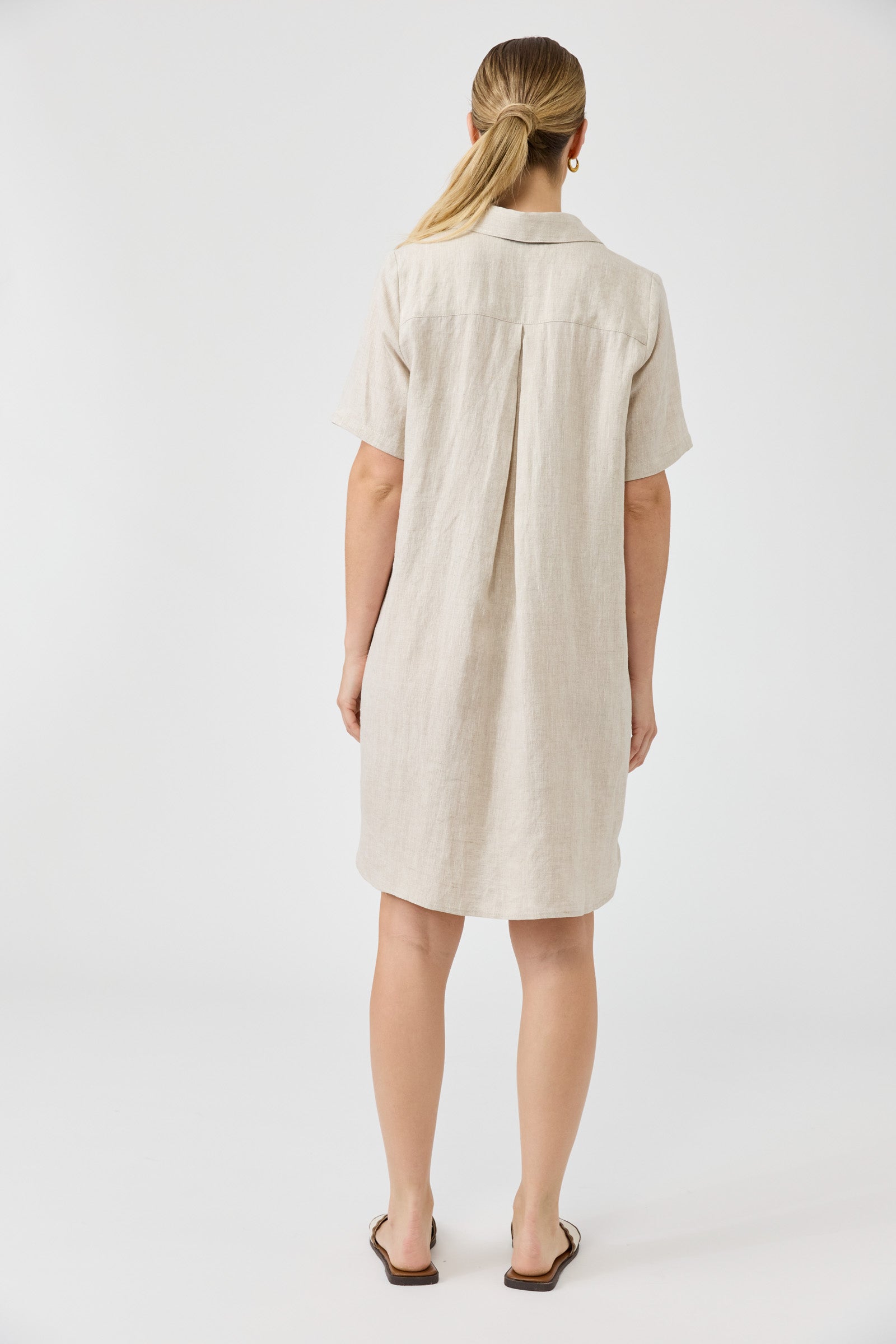 Studio Short Shirt Dress - Dune