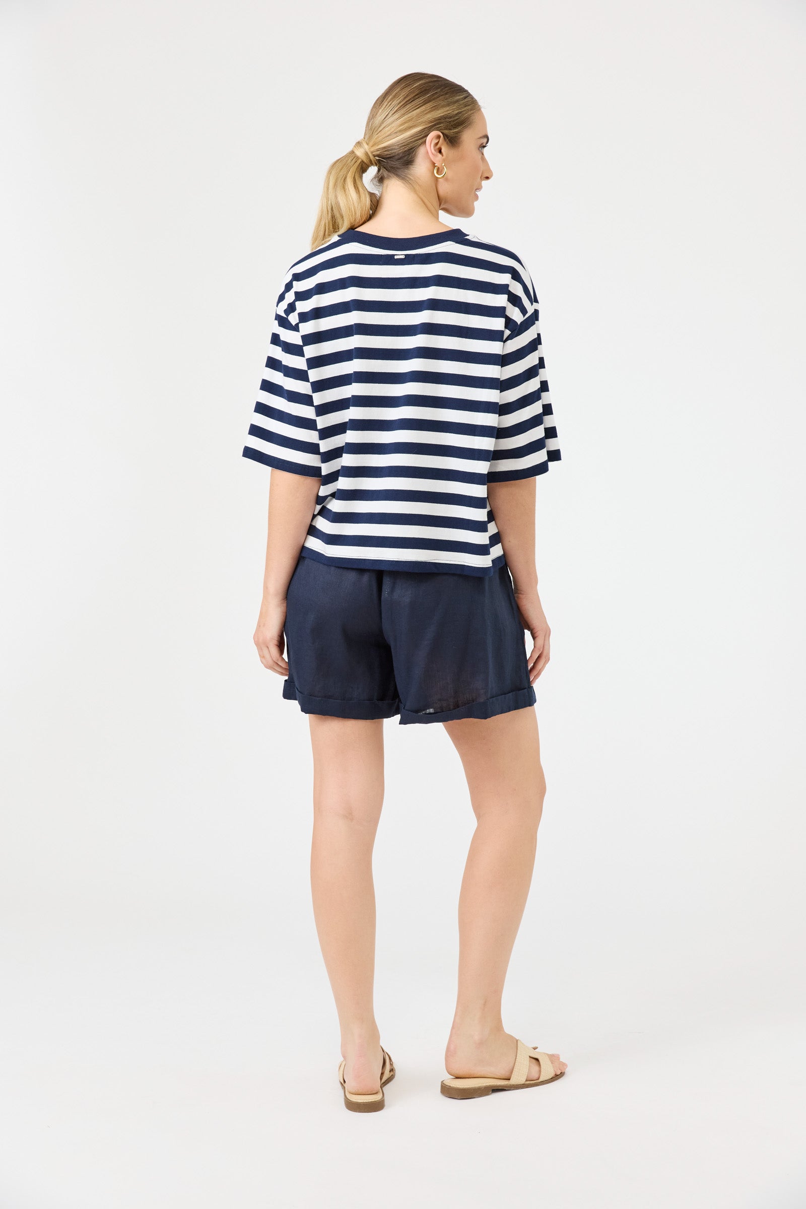 Studio Stripe Tshirt - Indigo
