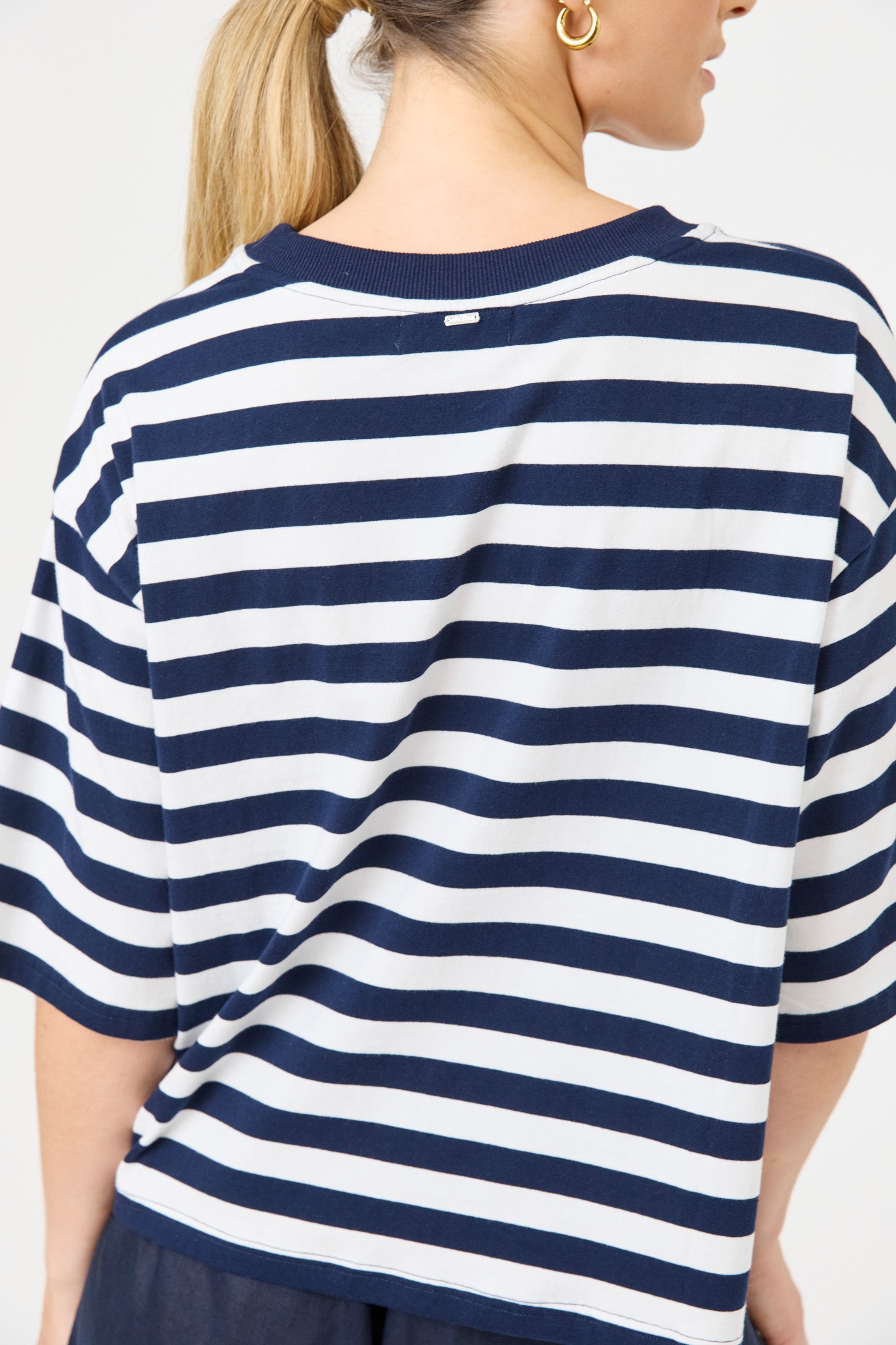 Studio Stripe Tshirt - Indigo