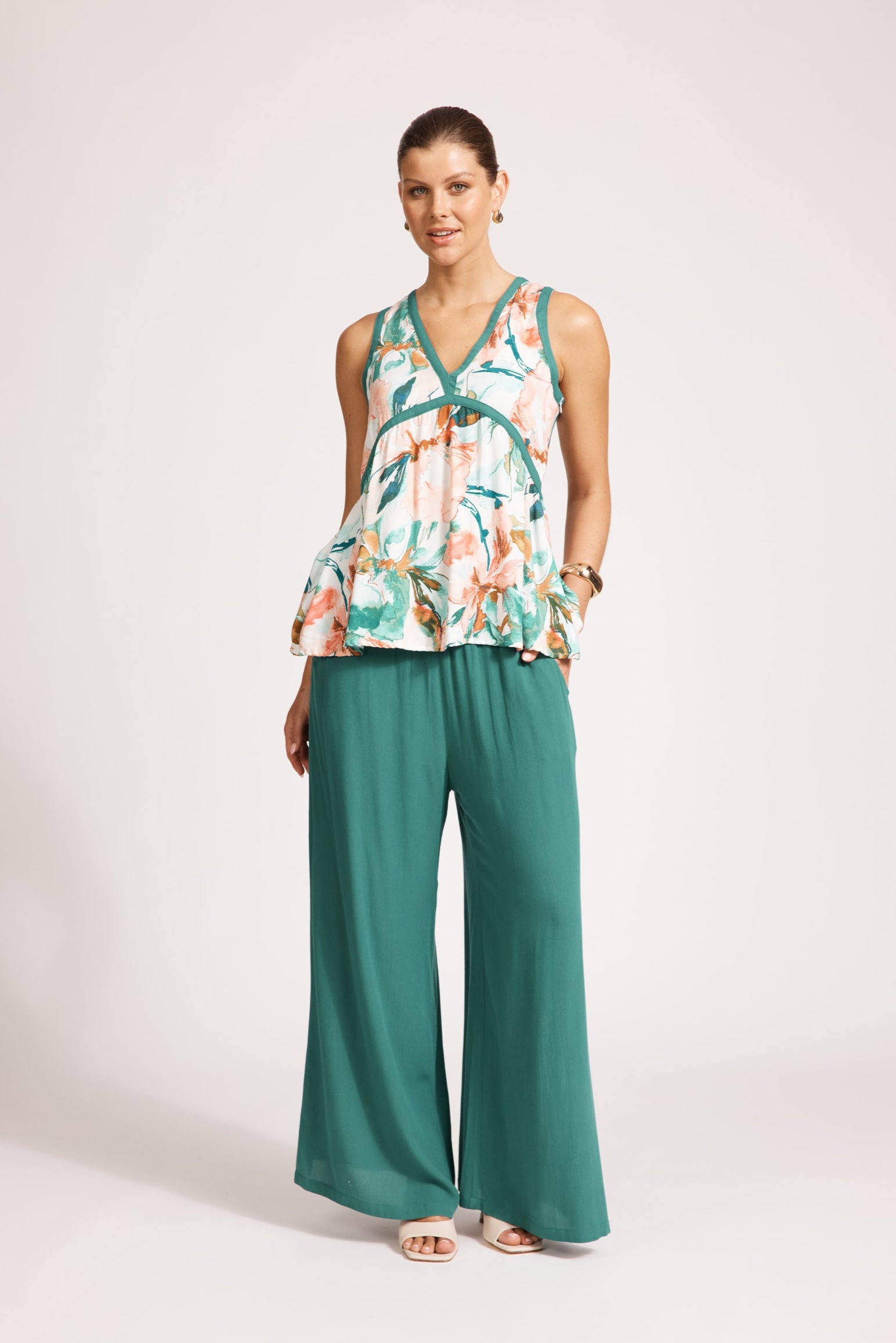Alegria Spliced Tank - Estate/Teal