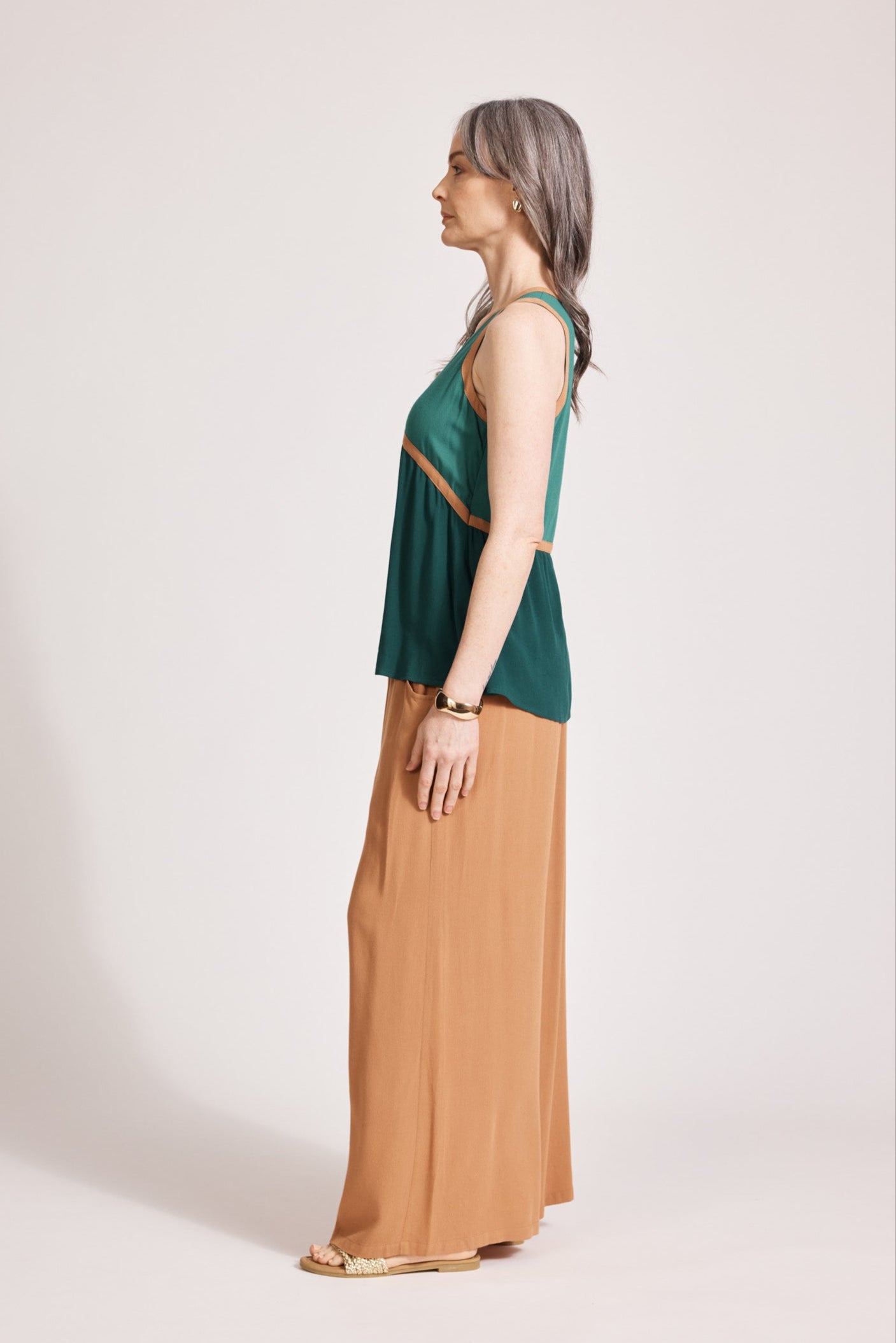 Alegria Spliced Tank - Teal/Lagoon
