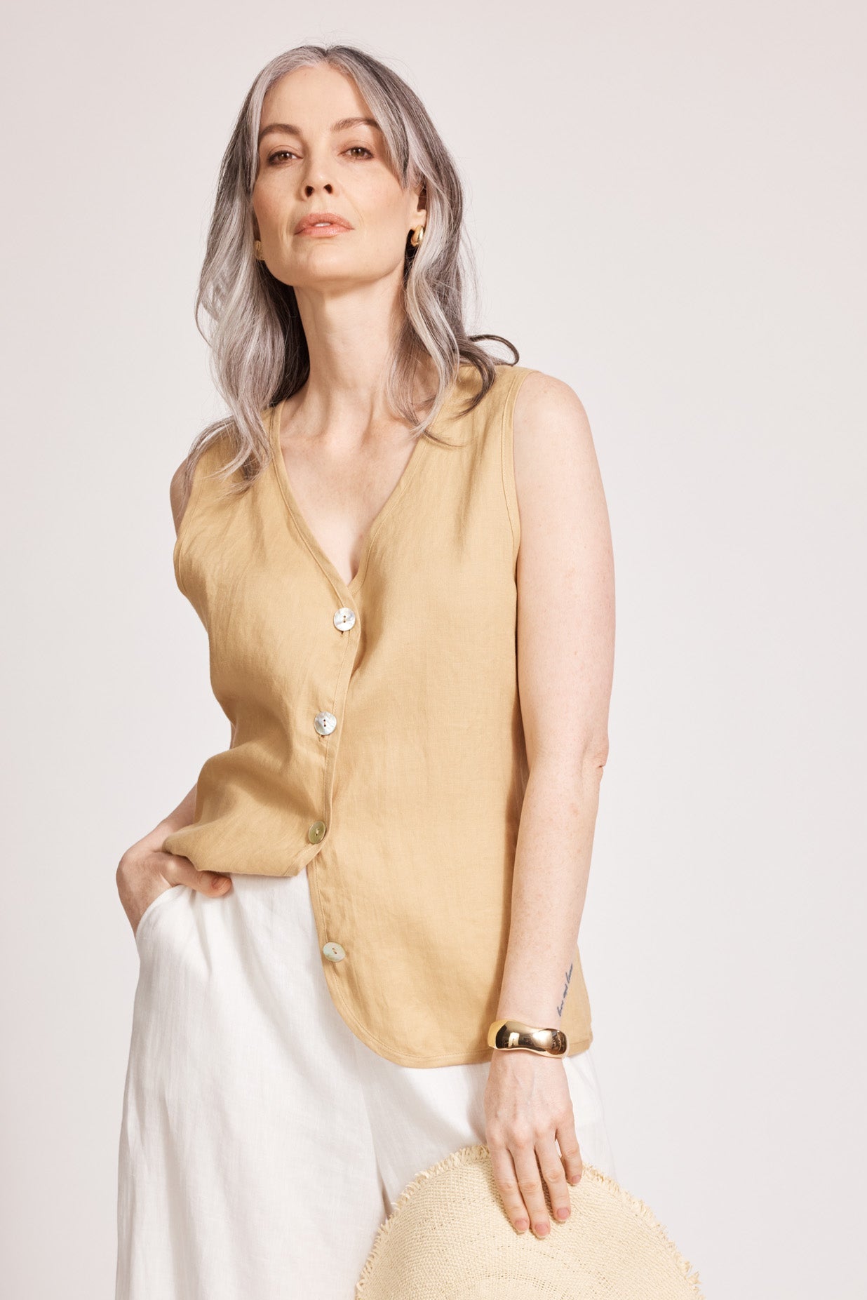 Miramar Vest - Camel
