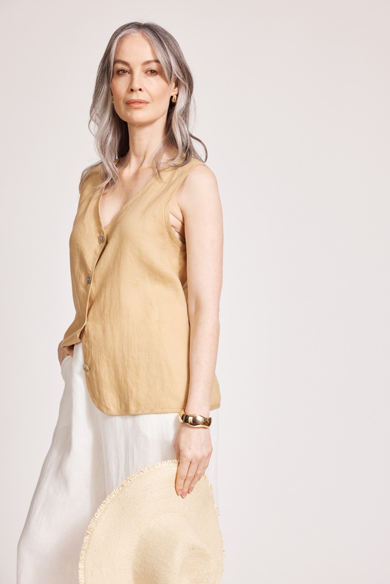 Miramar Vest - Camel