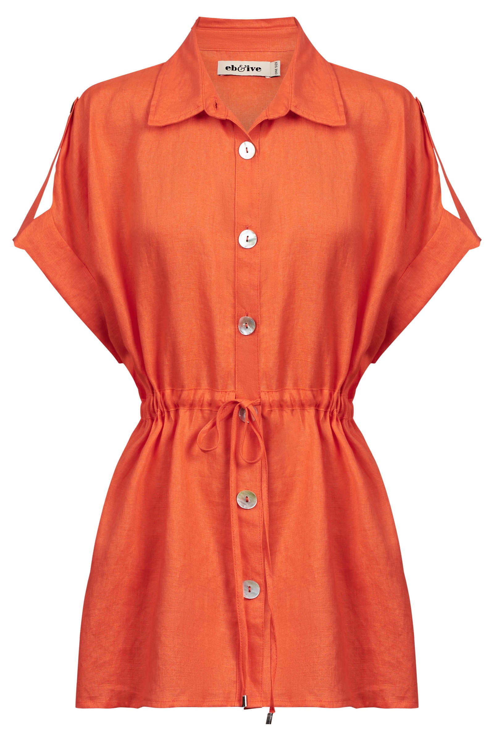 Miramar Tie Shirt - Coral