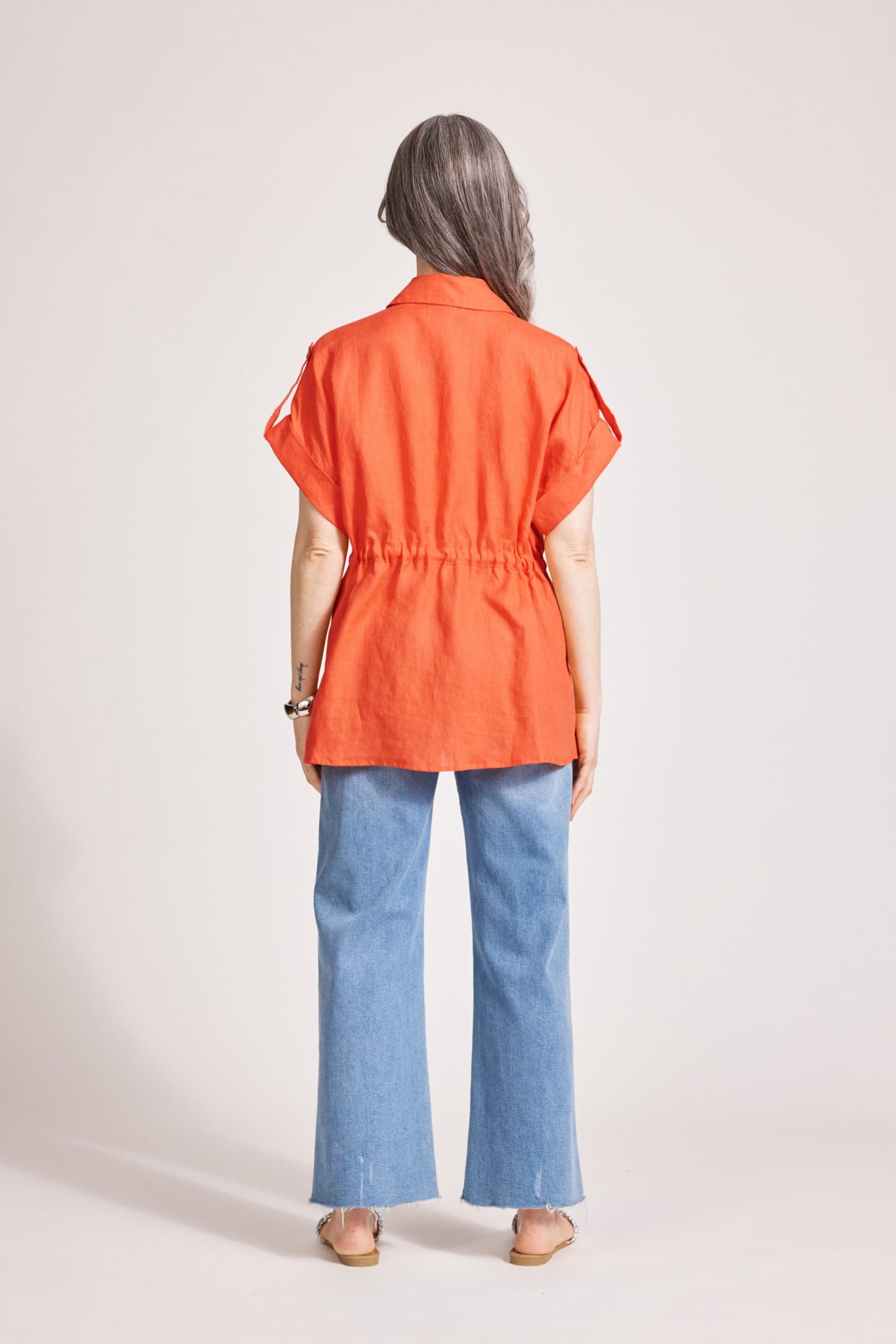 Miramar Tie Shirt - Coral