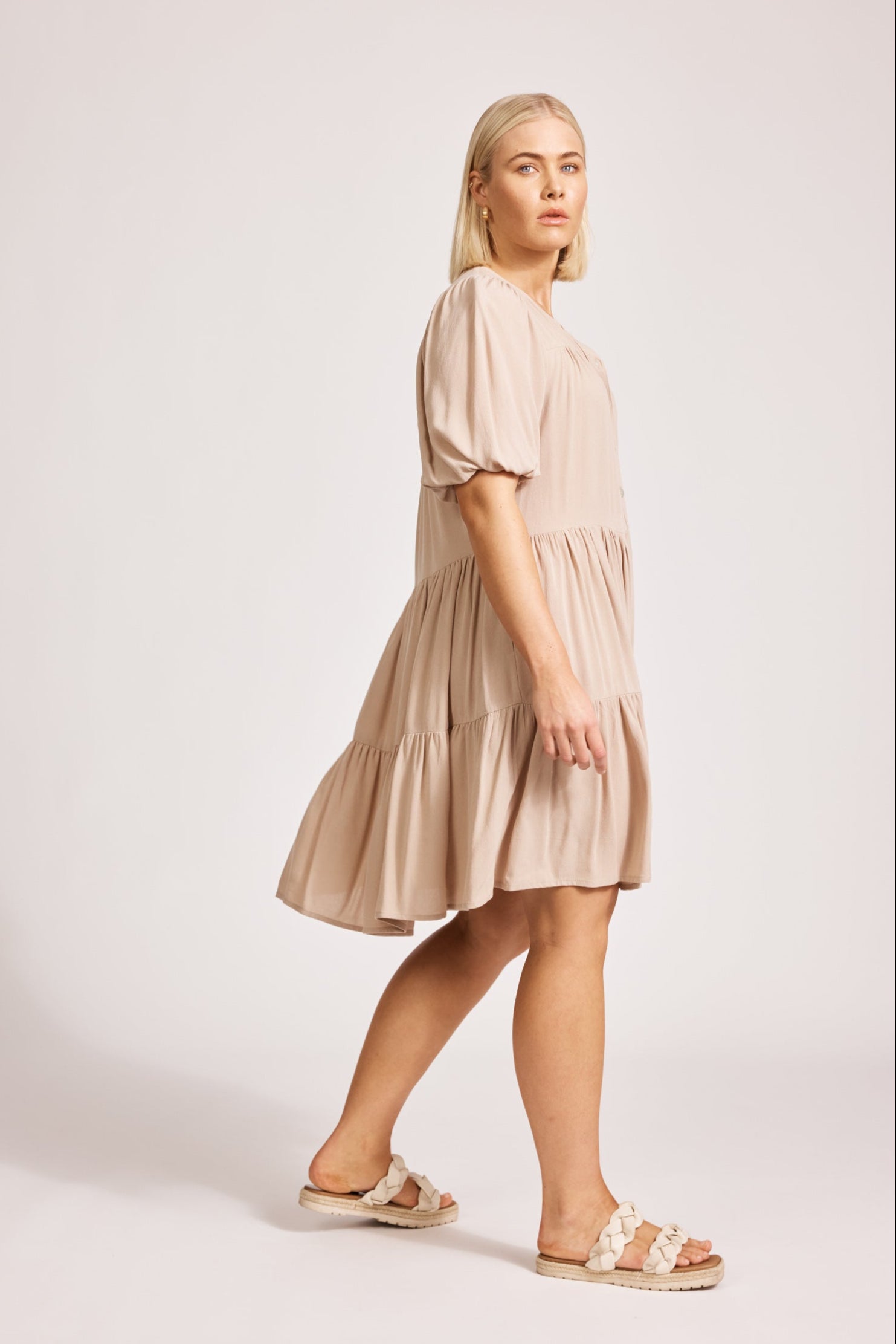 Alegria Midi Dress - Stone
