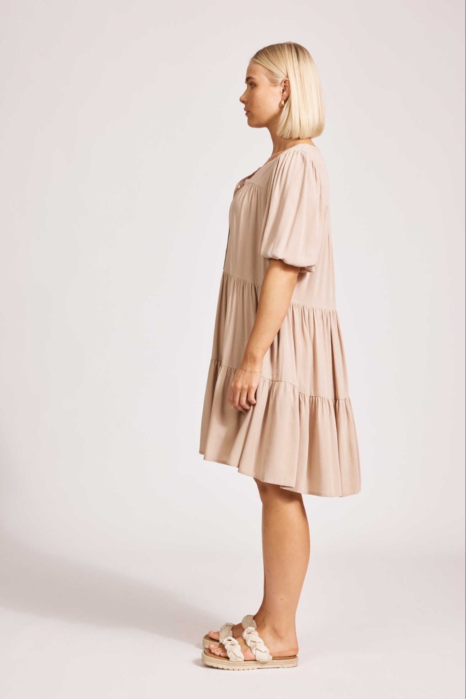 Alegria Midi Dress - Stone