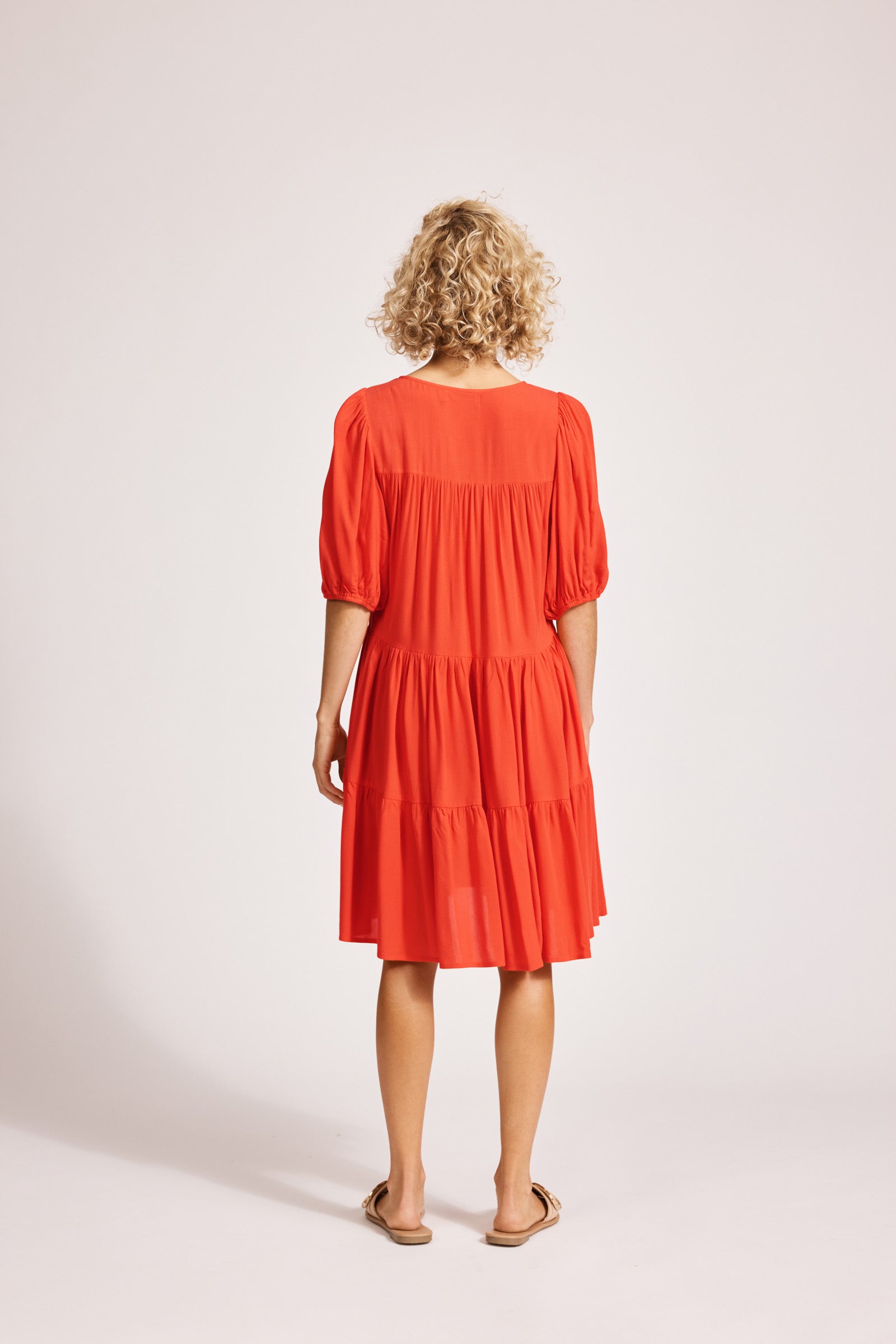 Alegria Midi Dress - Coral