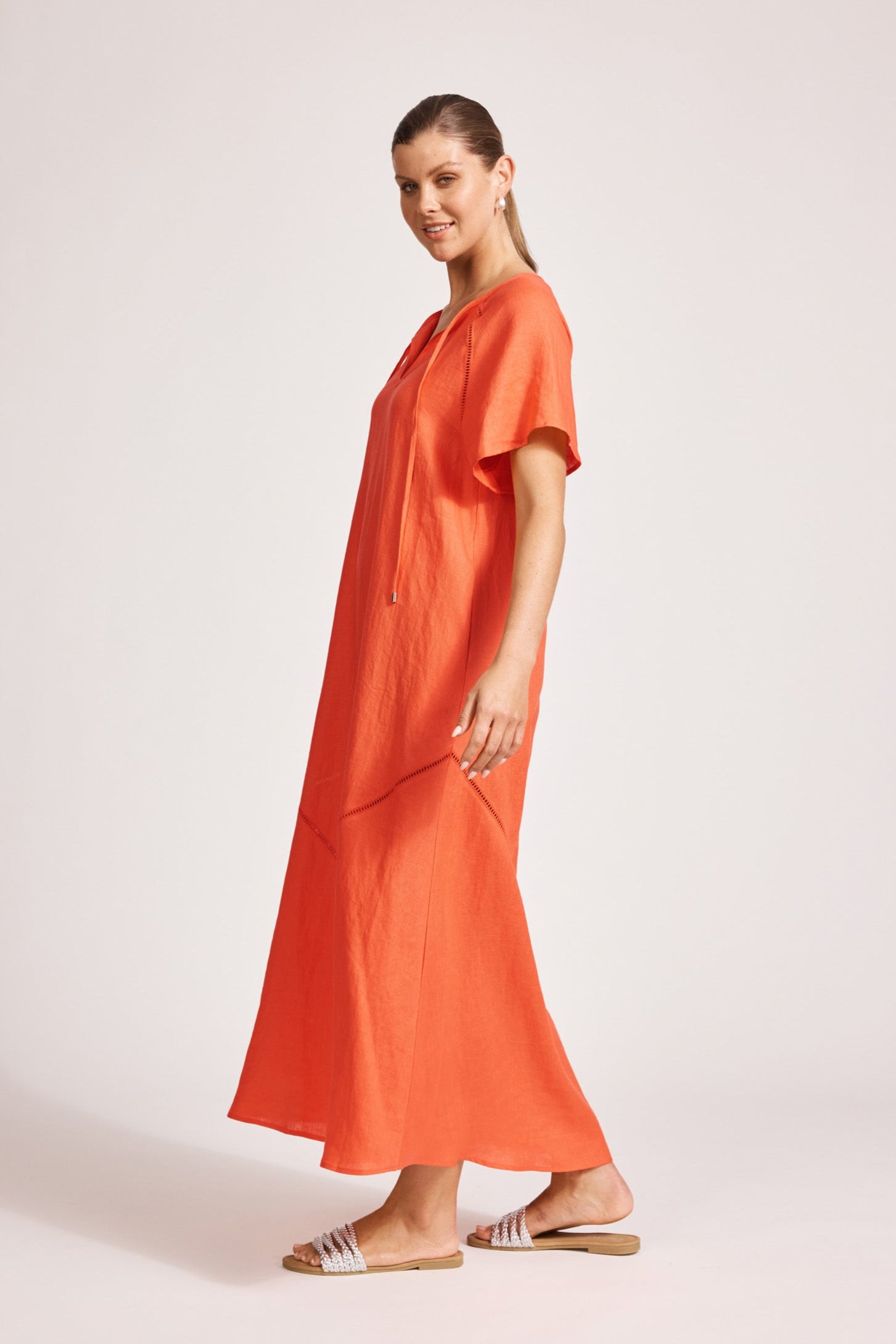 Miramar Maxi Dress - Coral