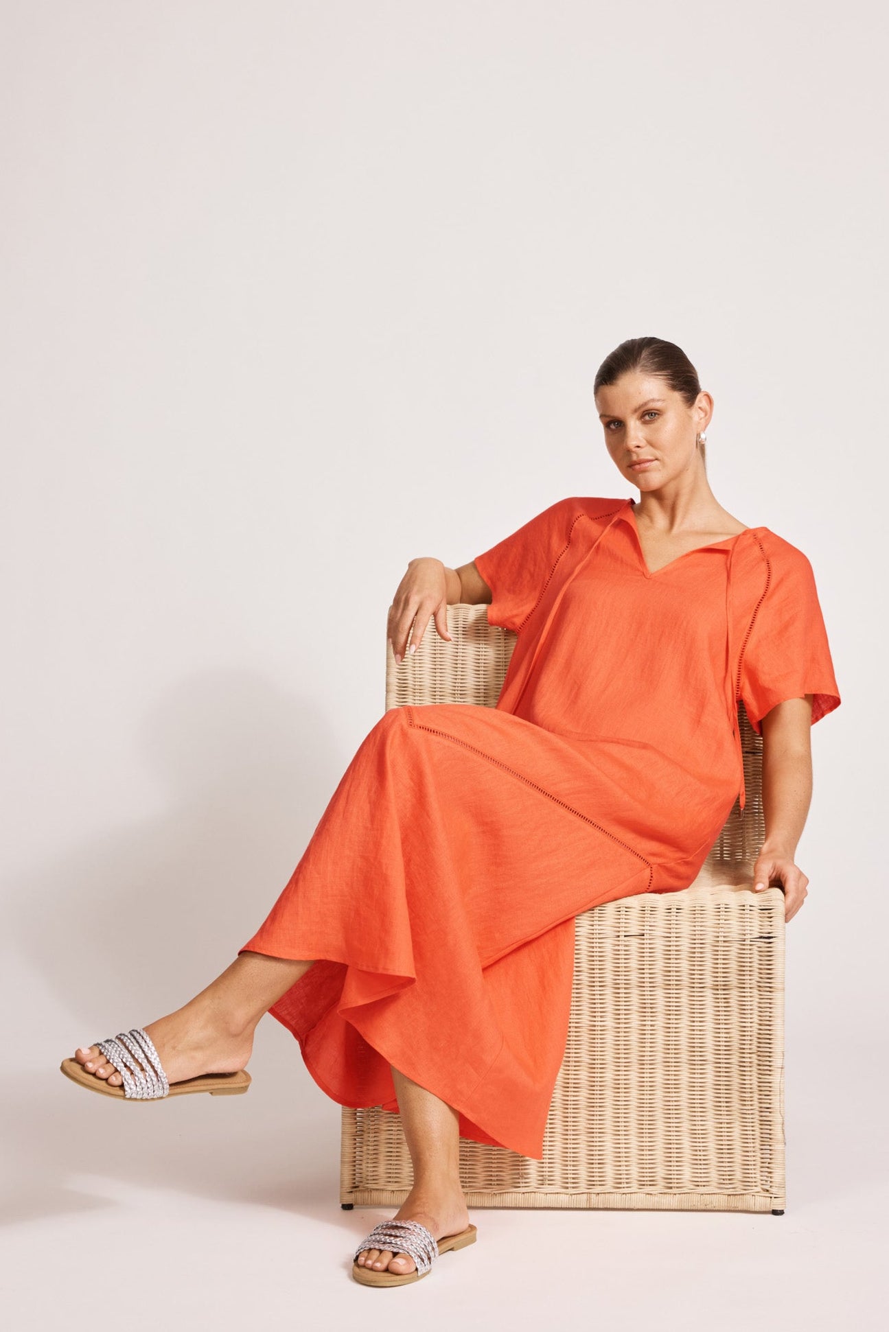 Miramar Maxi Dress - Coral
