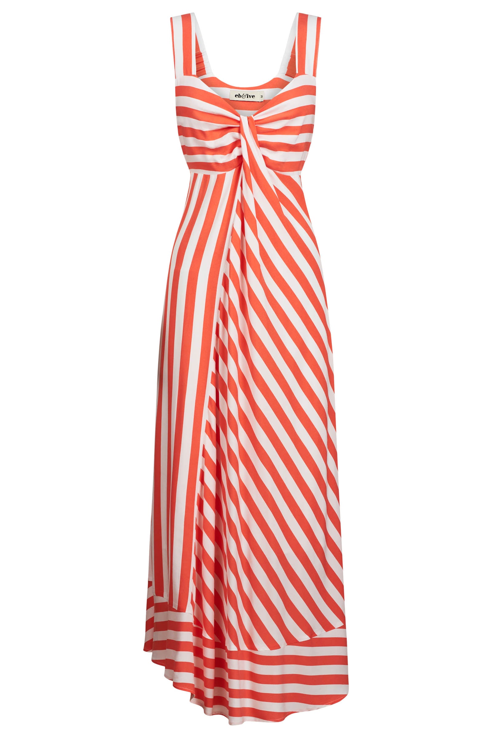 Treville Stripe Tank Maxi Dress - Coral