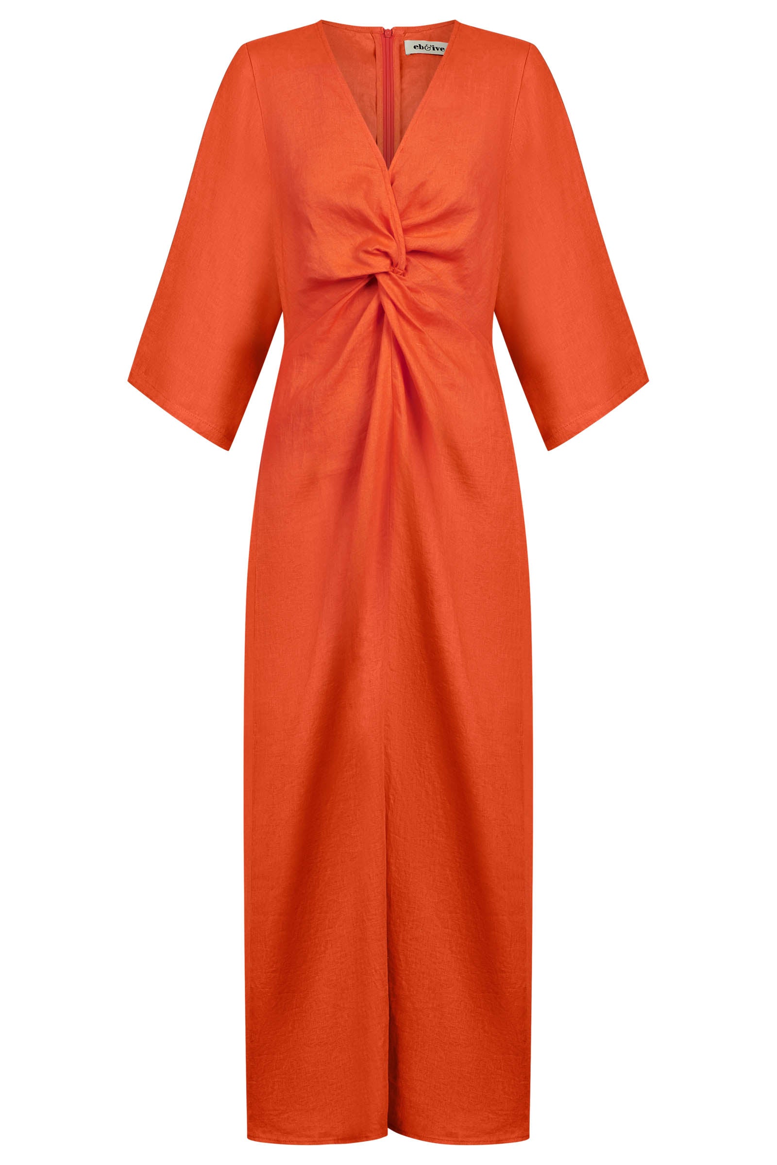 Miramar Twist Maxi Dress - Coral