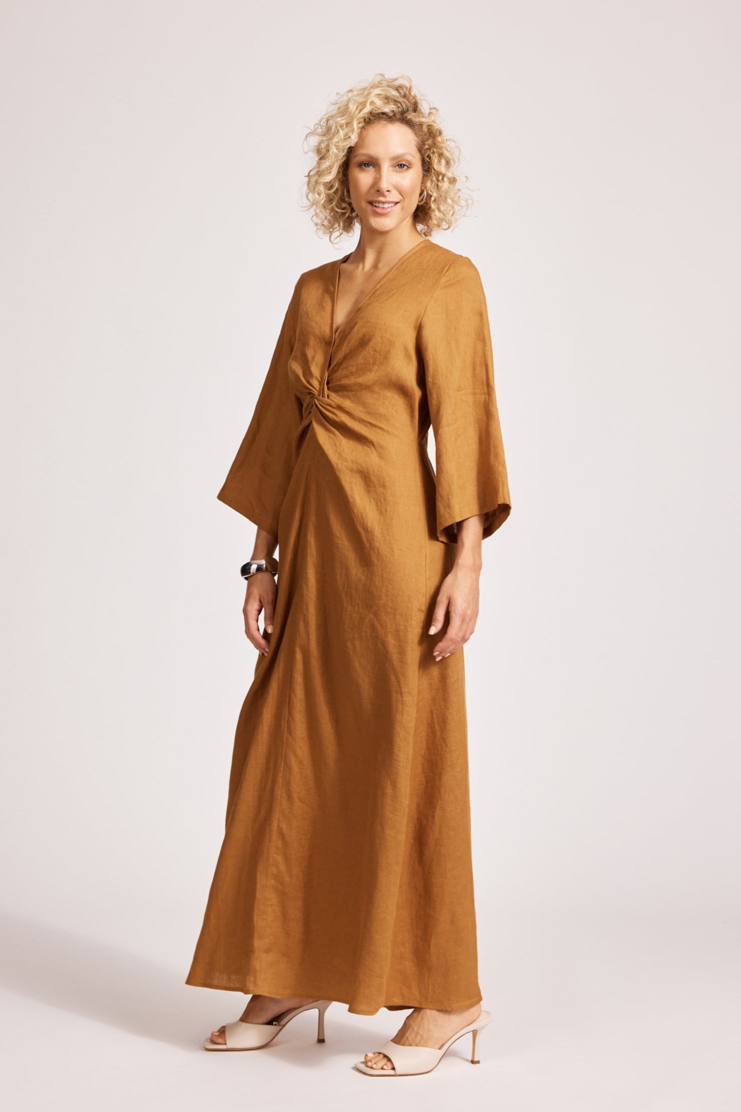 Miramar Twist Maxi Dress - Caramel