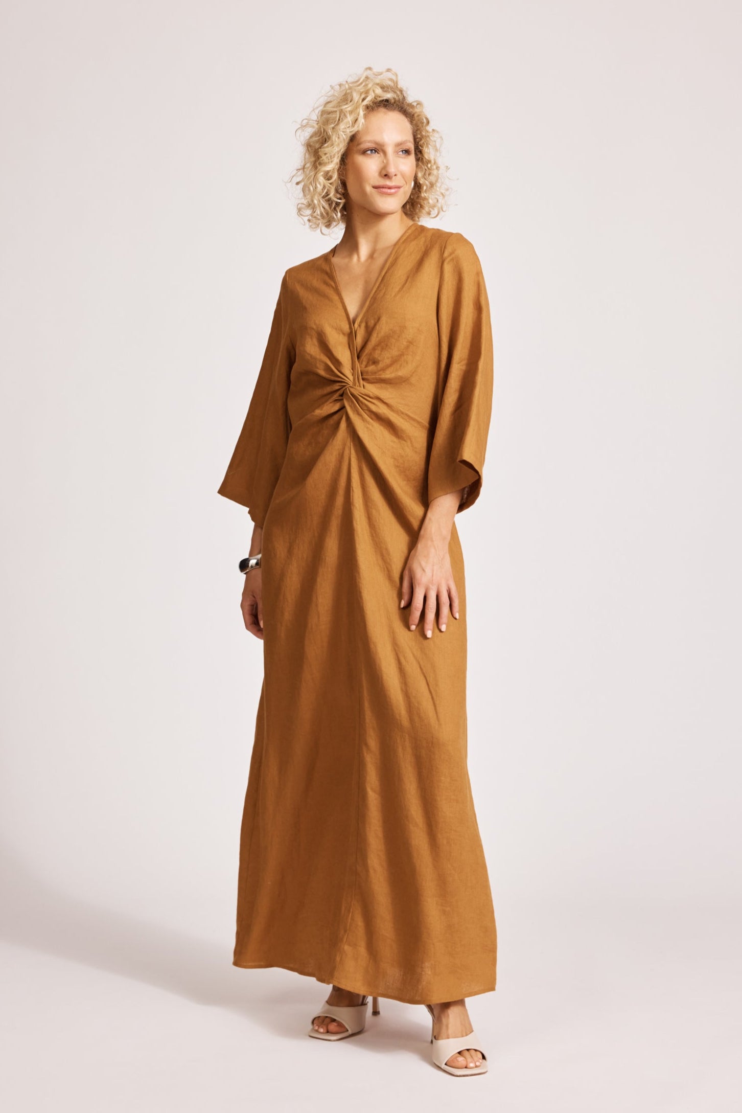 Miramar Twist Maxi Dress - Caramel