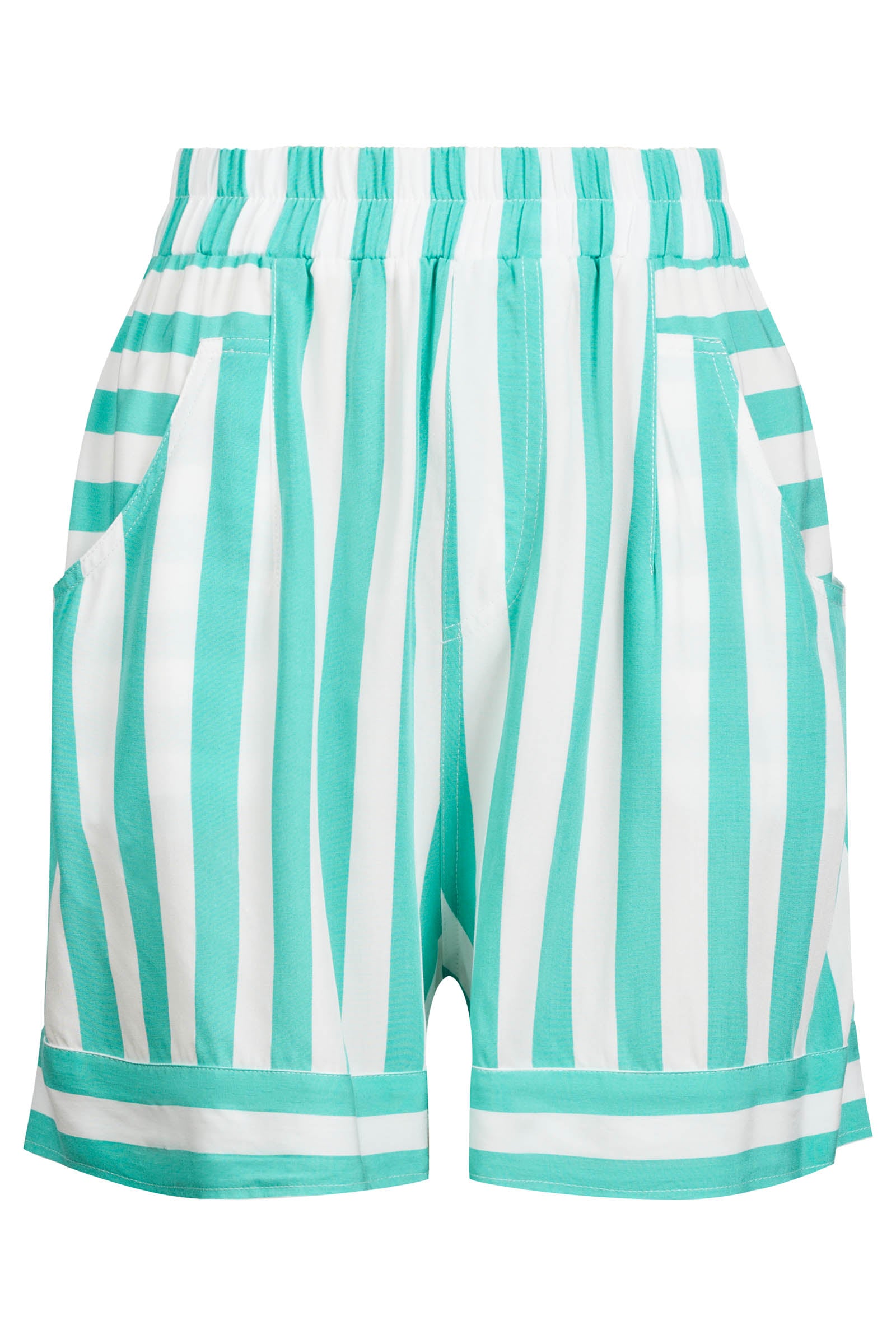 Treville Stripe Short - Aqua
