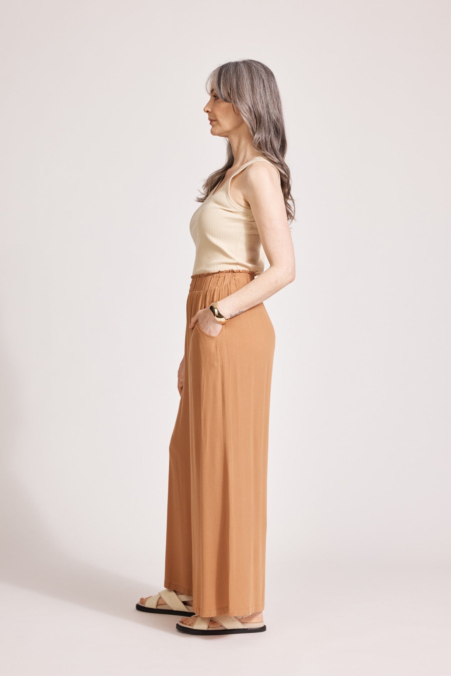 Alegria Palazzo Pant - Caramel