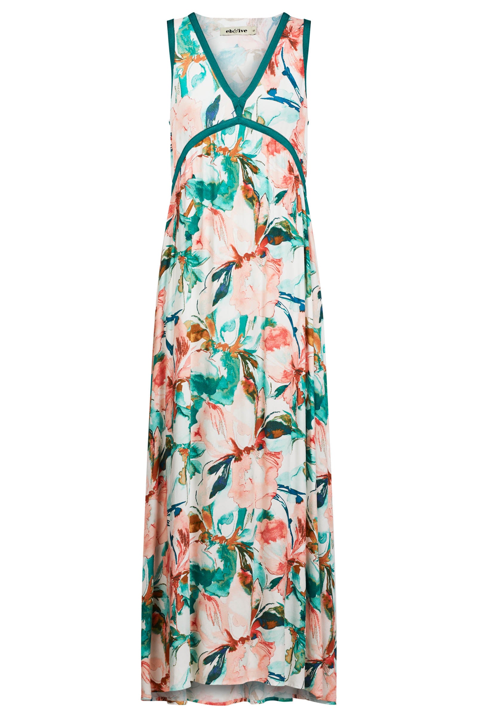 Alegria Spliced Maxi Dress - Estate/Teal