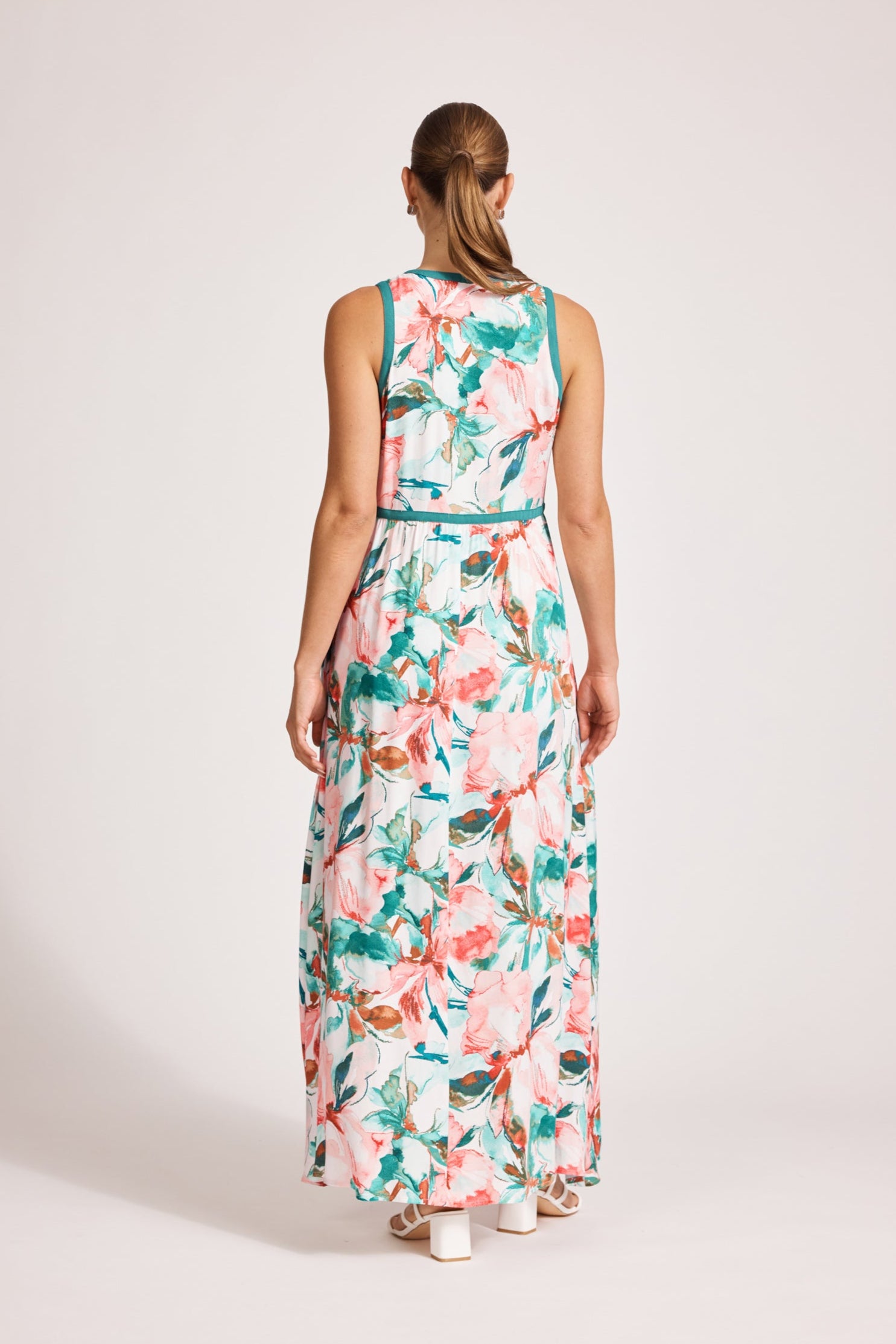 Alegria Spliced Maxi Dress - Estate/Teal