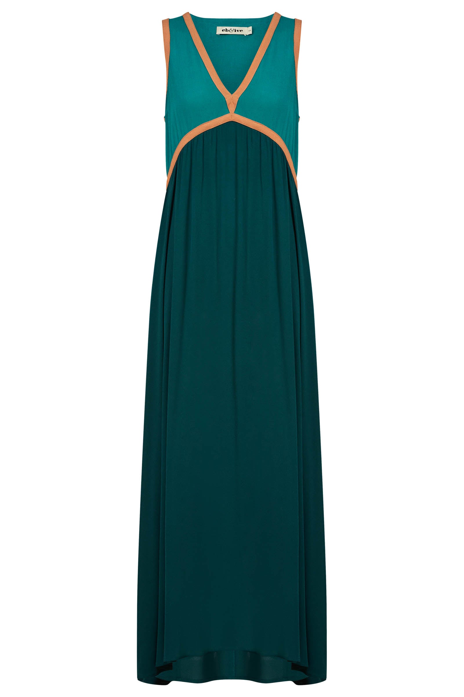 Alegria Spliced Maxi Dress - Teal/Lagoon