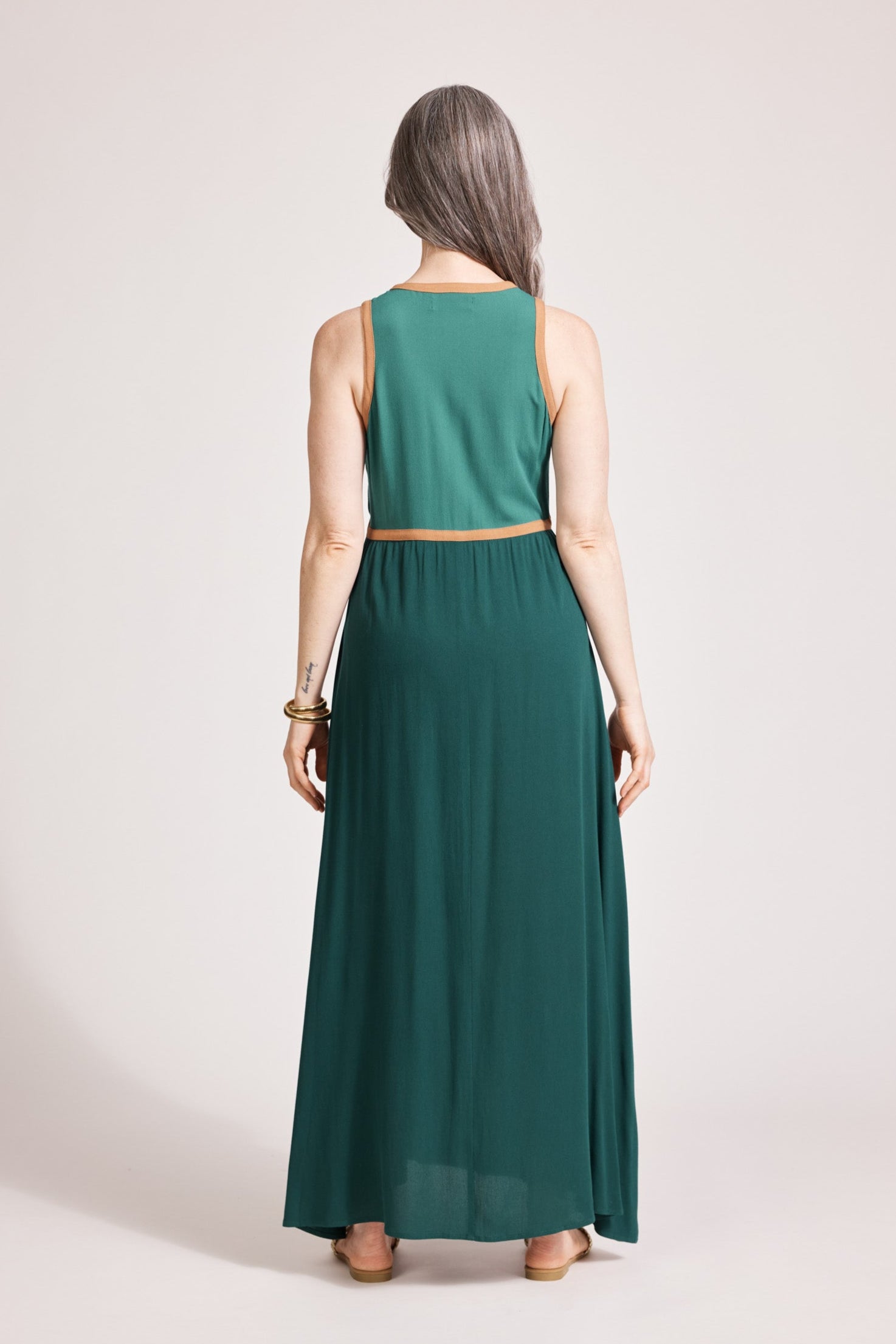 Alegria Spliced Maxi Dress - Teal/Lagoon