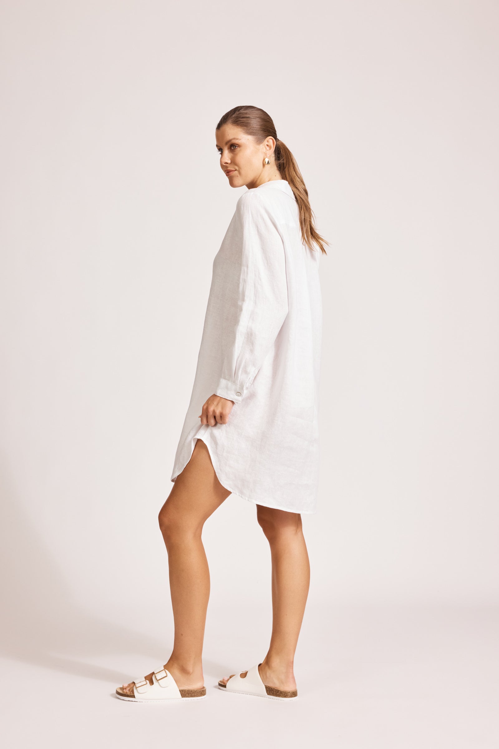 Miramar Shirt Dress - White