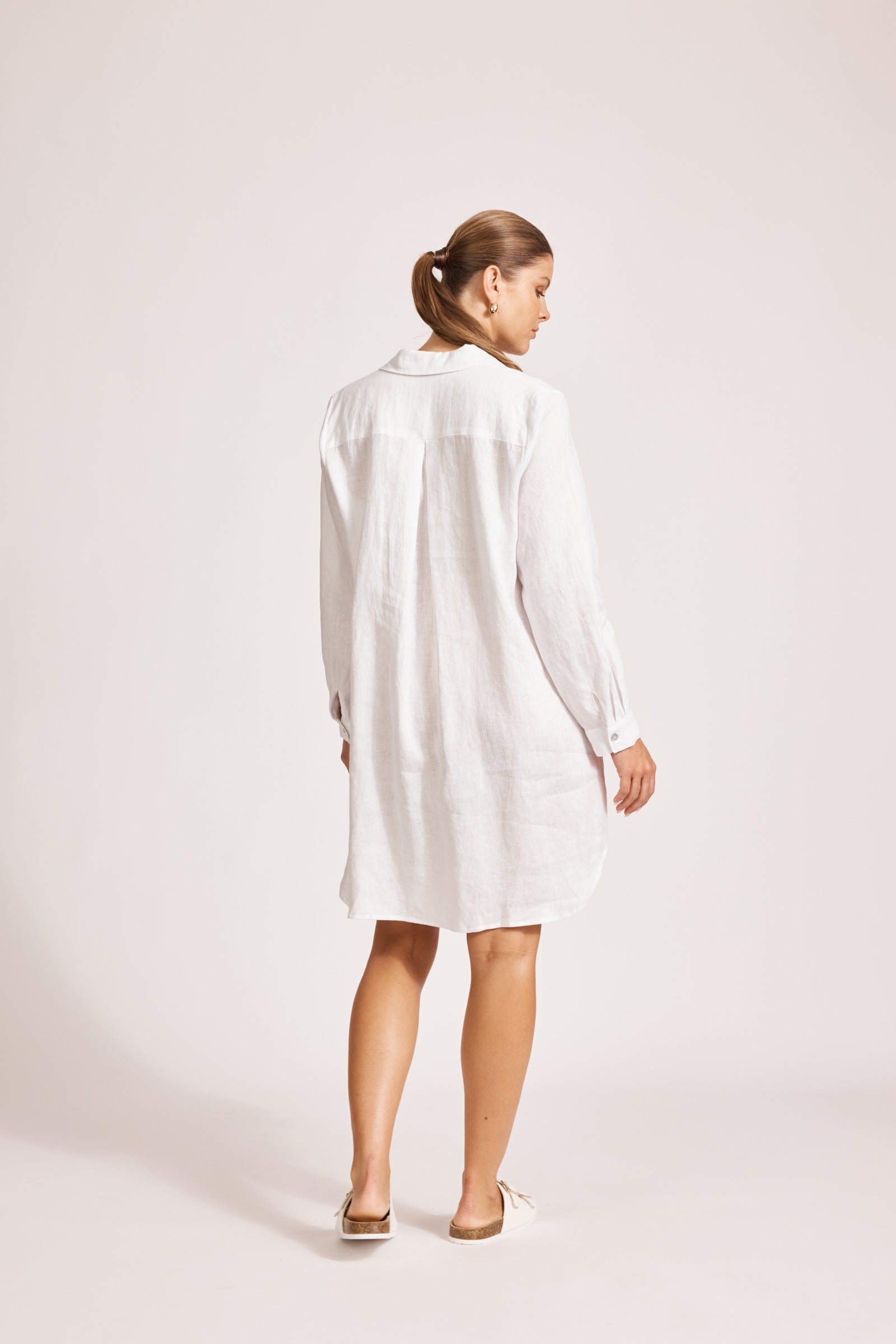 Miramar Shirt Dress - White
