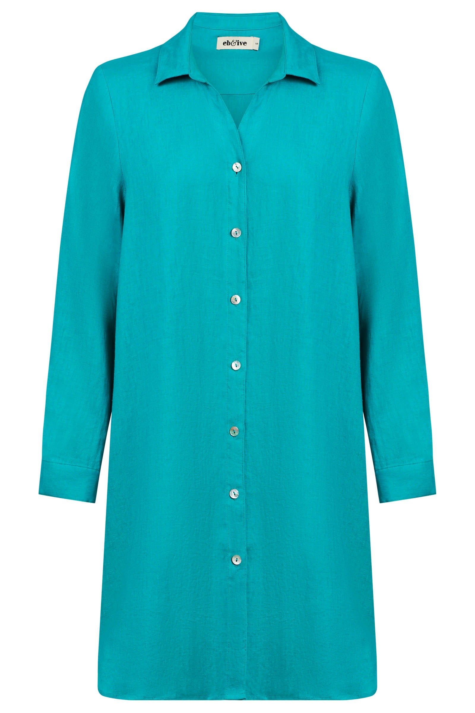 Miramar Shirt Dress - Lagoon