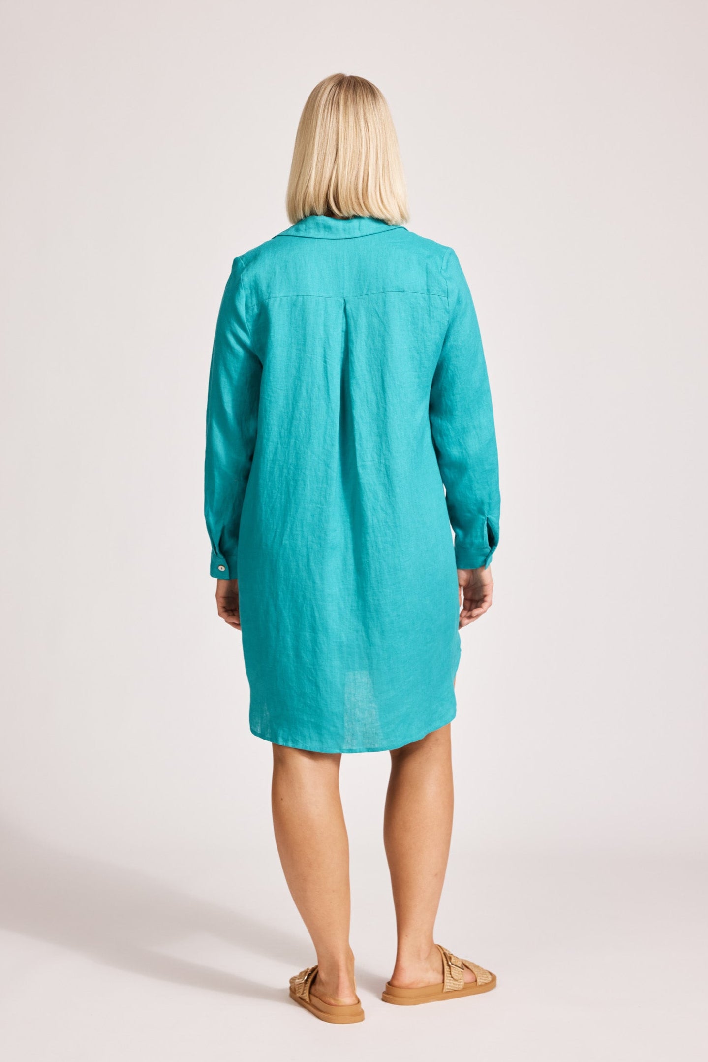 Miramar Shirt Dress - Lagoon