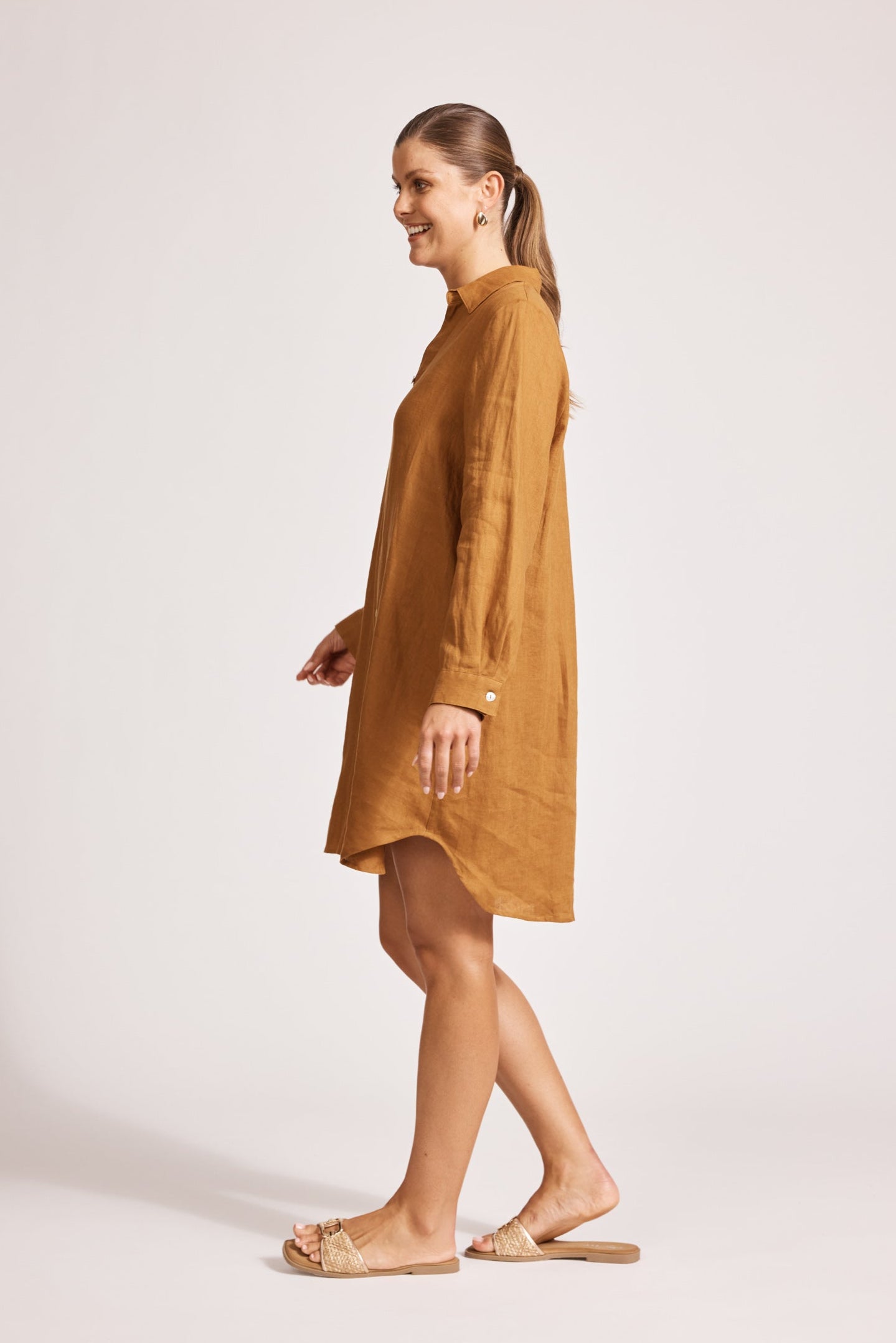 Miramar Shirt Dress - Caramel